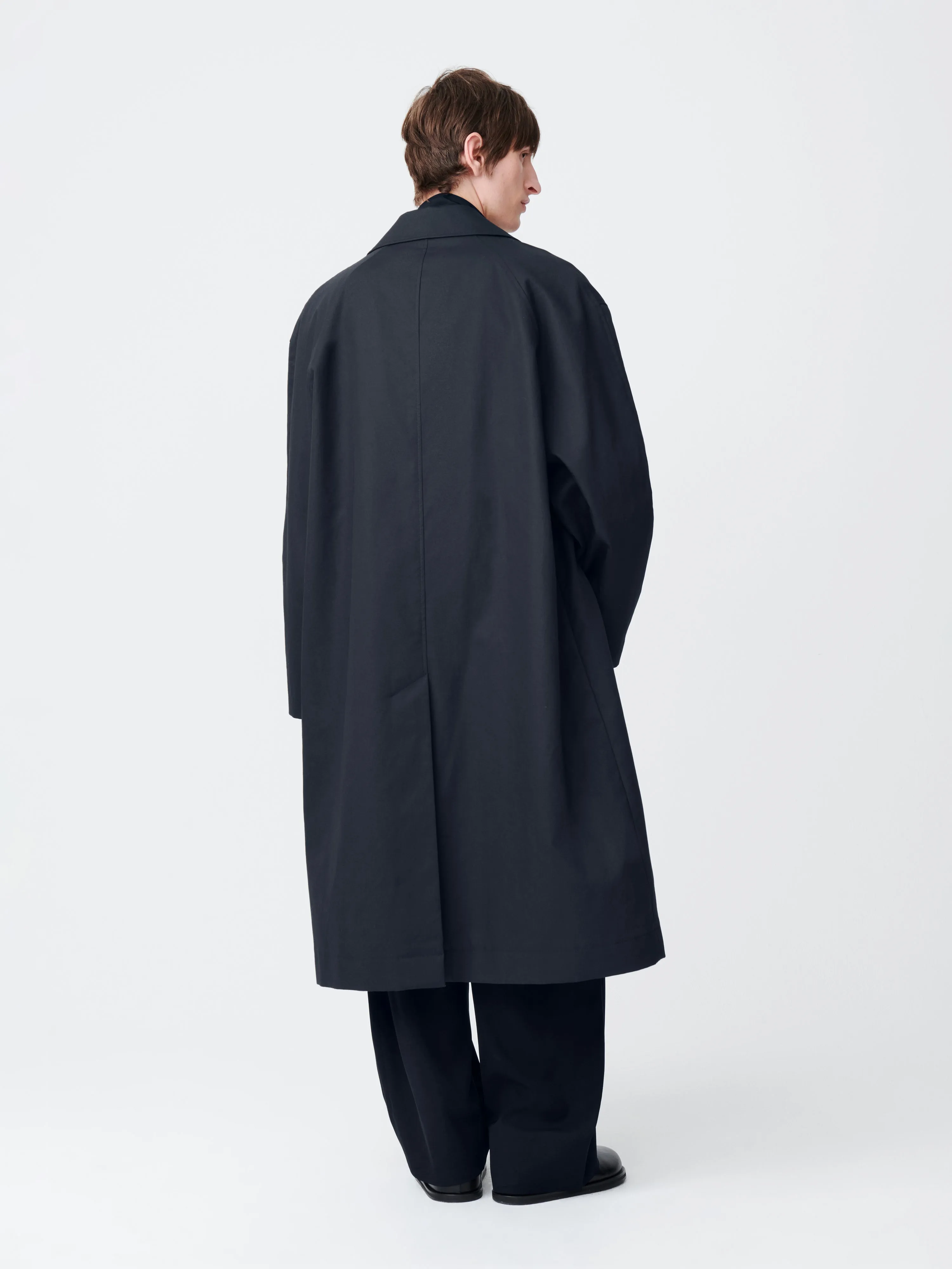 Ledro Coat in Darkest Navy sold by Studio Nicholson product image thumbnail 5