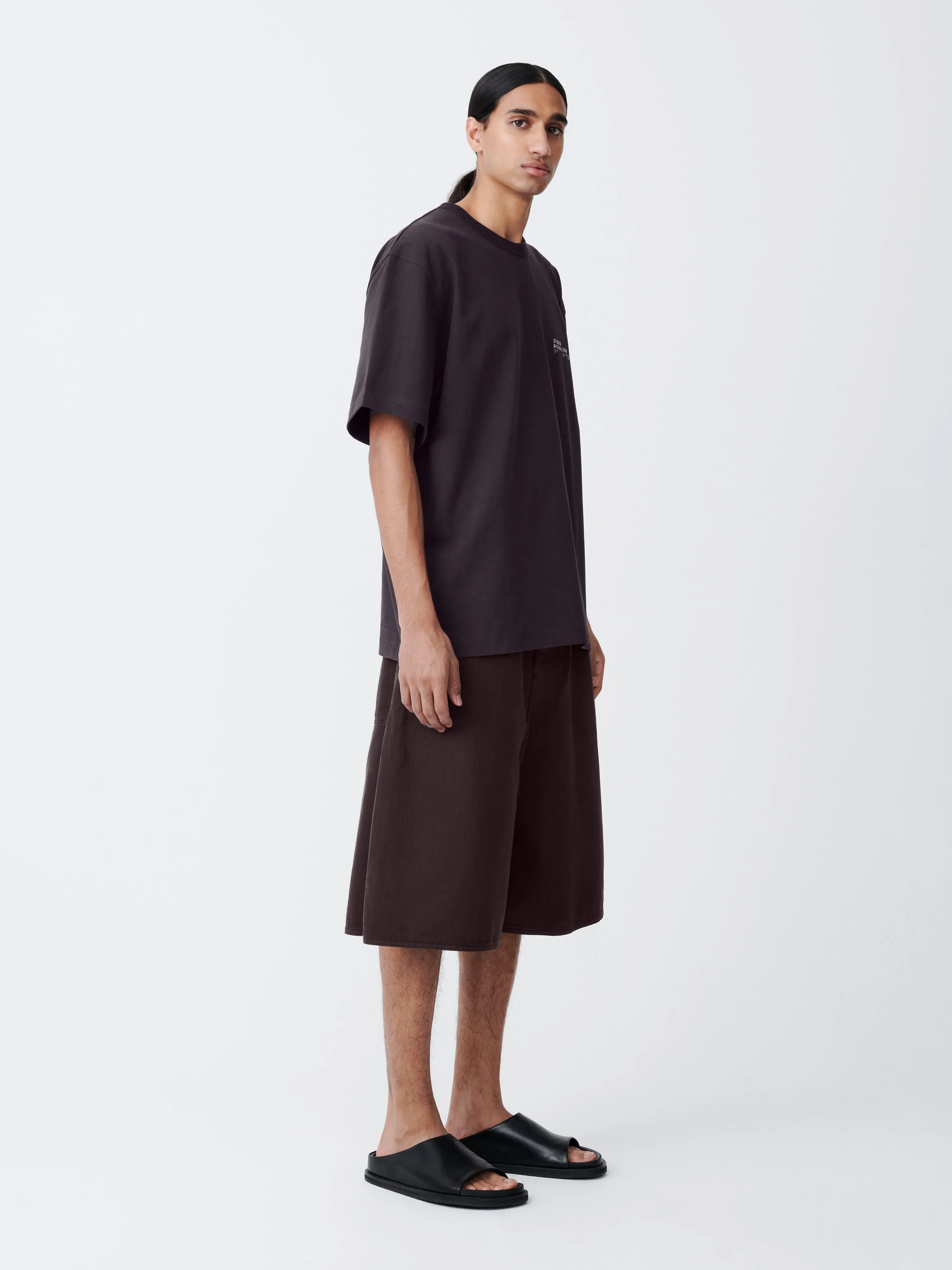 Module T-Shirt in Black Grape sold by Studio Nicholson product image thumbnail 3