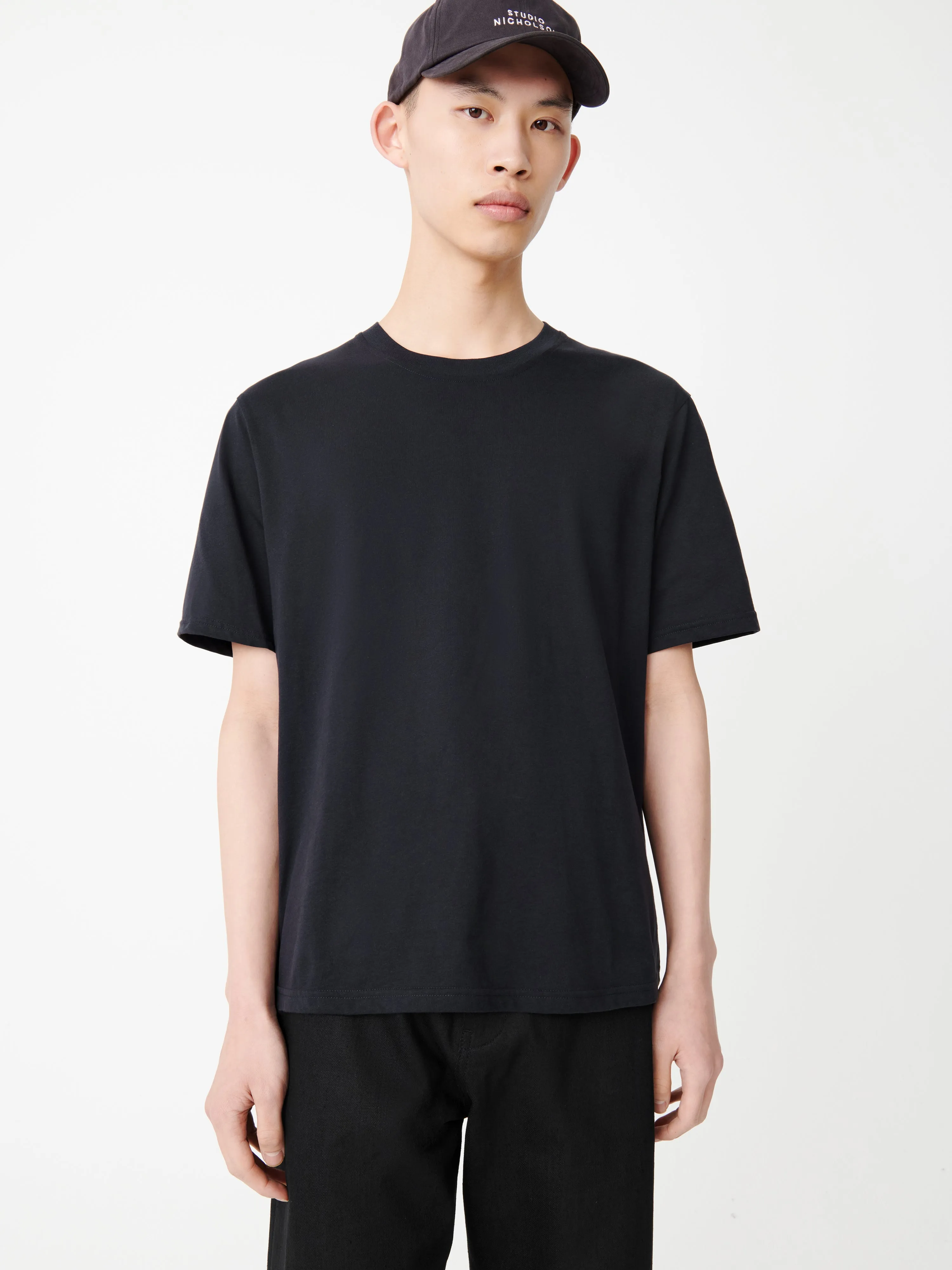 Bric T-Shirt in Darkest Navy sold by Studio Nicholson