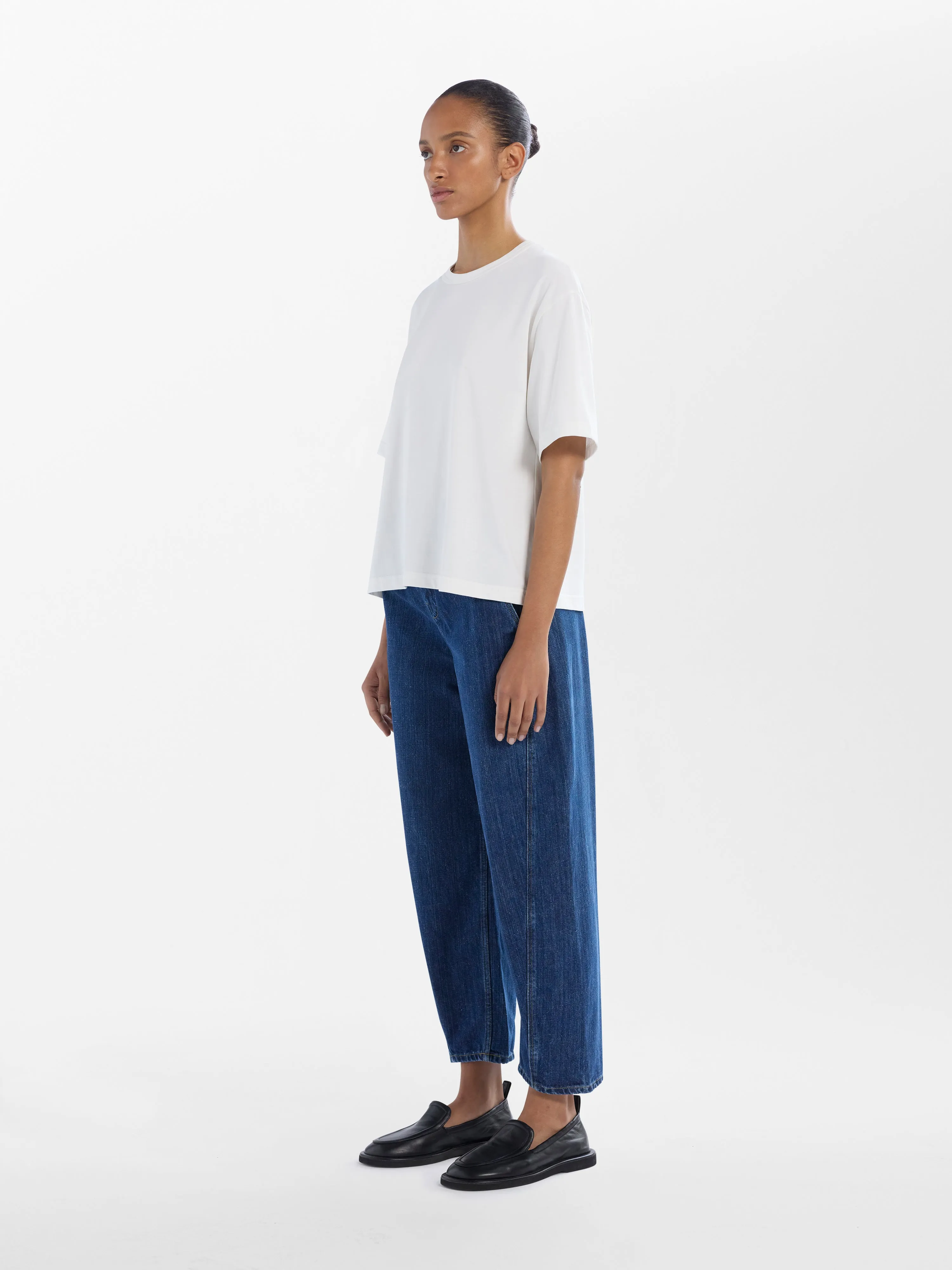 Akerman Washed Denim Pant in Indigo sold by Studio Nicholson product image thumbnail 2