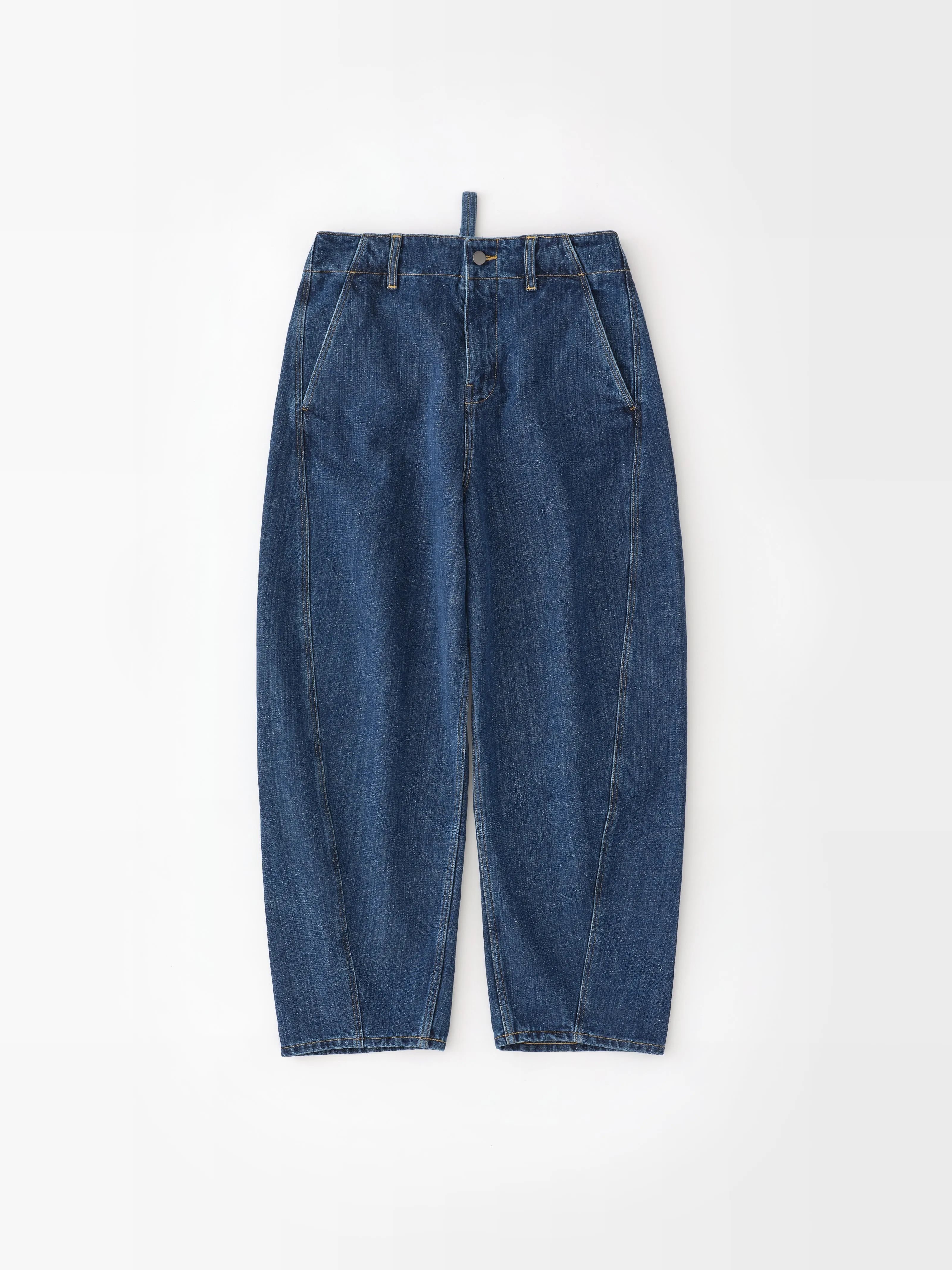 Akerman Washed Denim Pant in Indigo sold by Studio Nicholson product image thumbnail 5