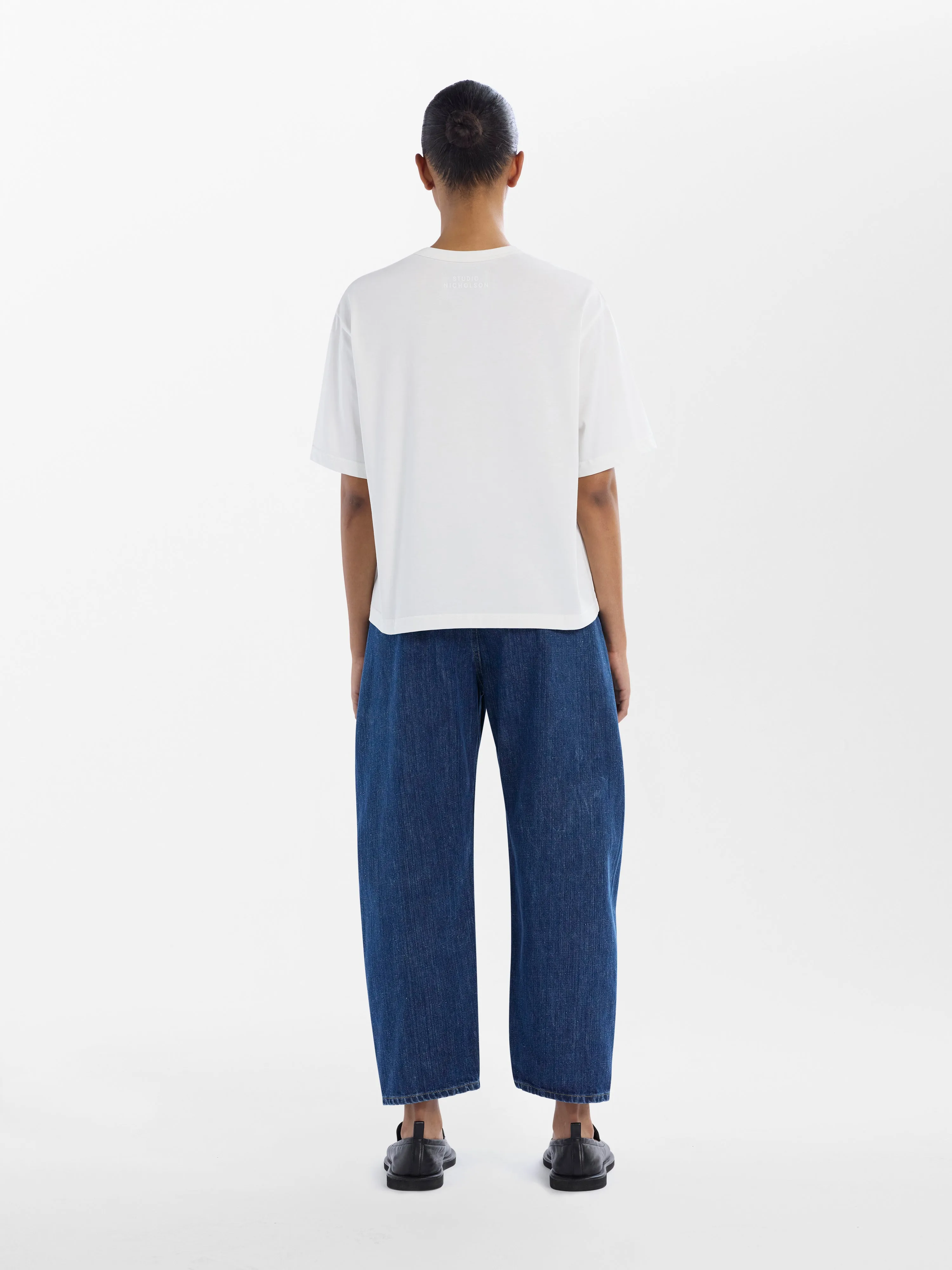 Akerman Washed Denim Pant in Indigo sold by Studio Nicholson product image thumbnail 3