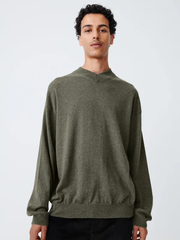 Roth Knit in Moss made by Studio Nicholson