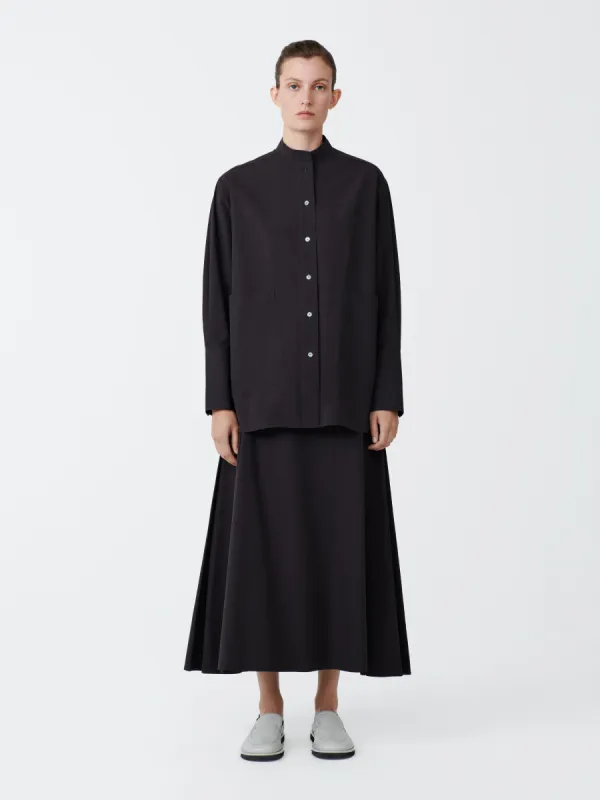 Lawson Skirt in Black Grape sold by Studio Nicholson