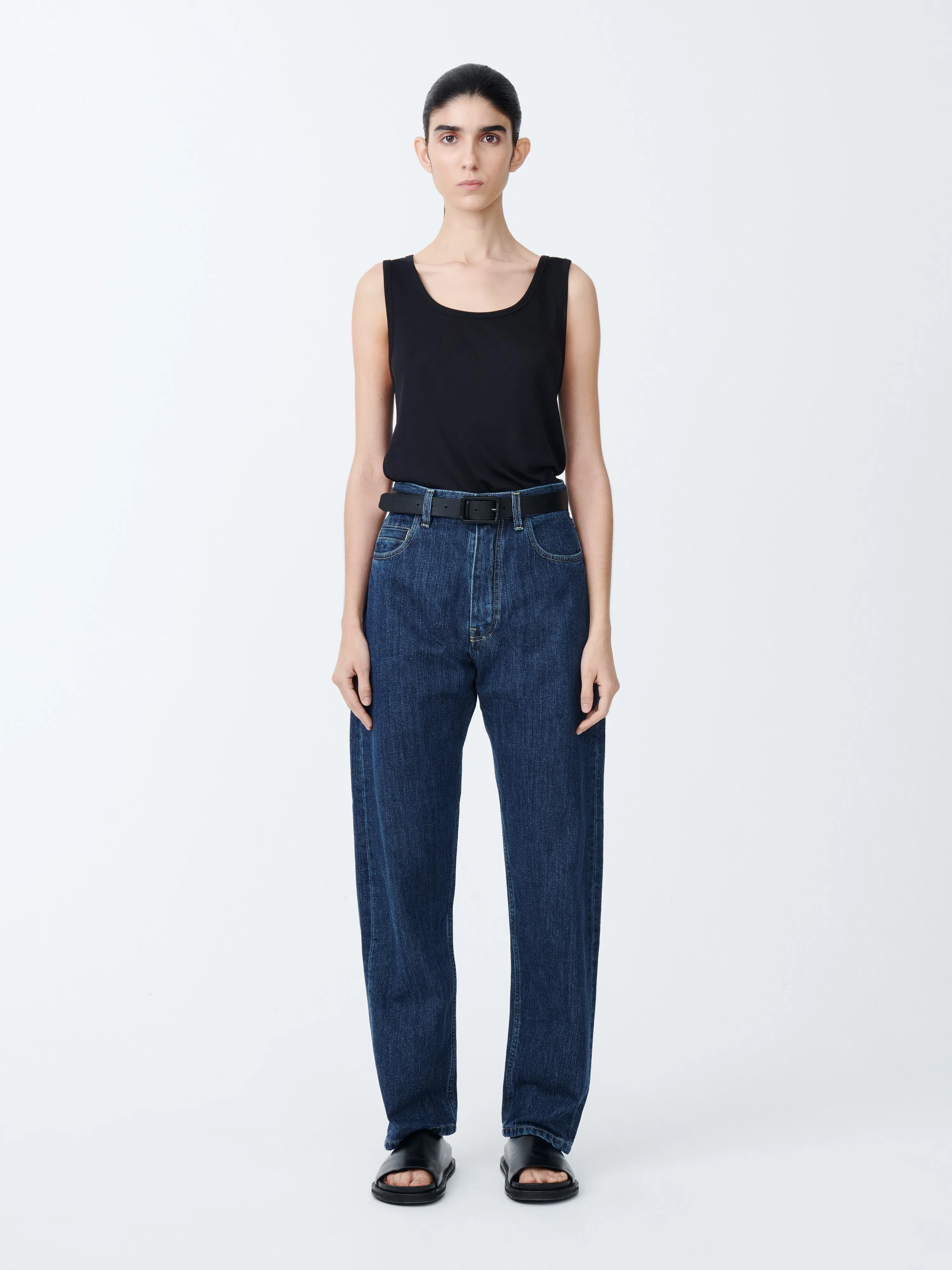 Tiago Denim Pant in Indigo sold by Studio Nicholson