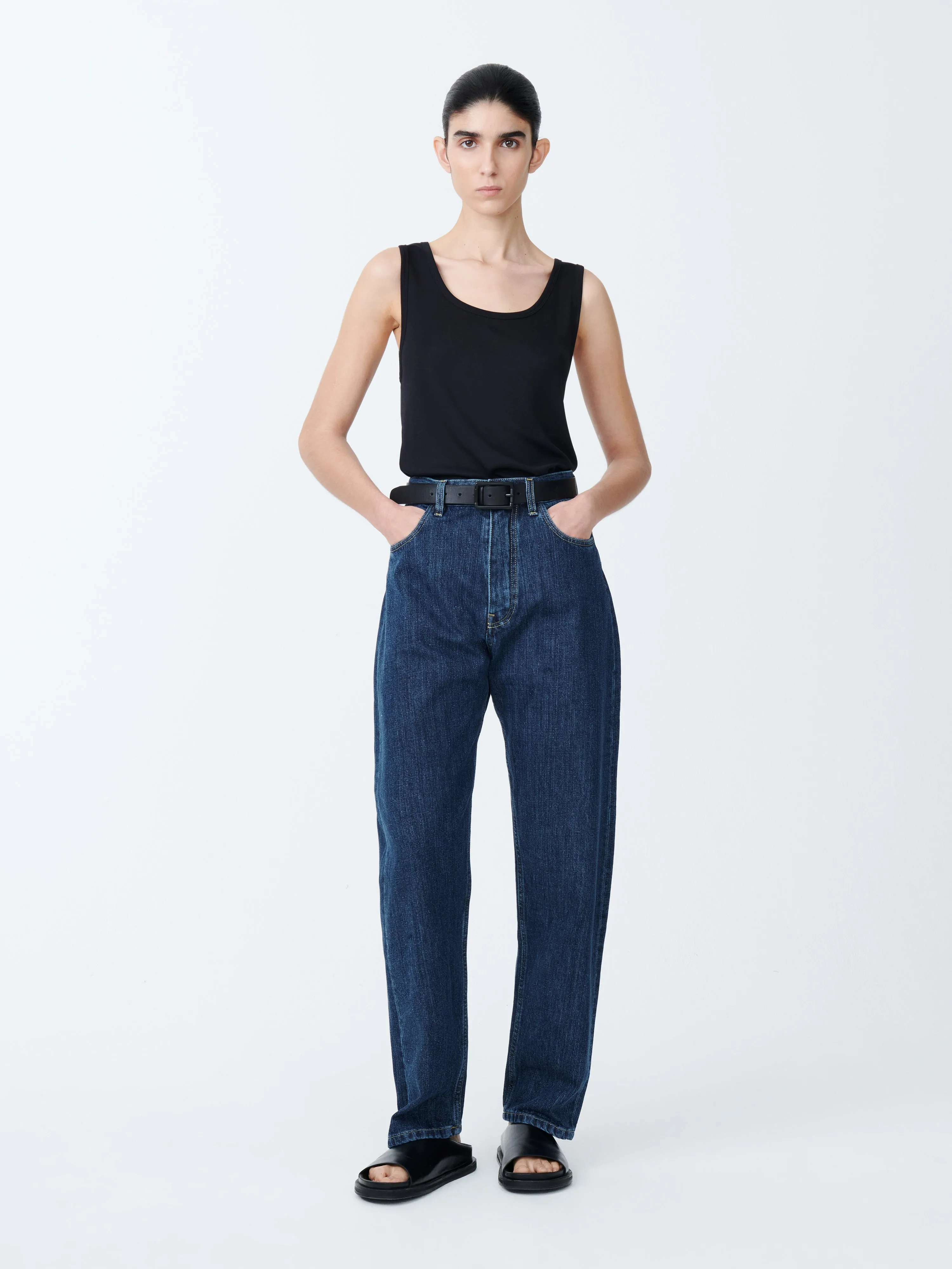 Tiago Denim Pant in Indigo sold by Studio Nicholson product image thumbnail 2