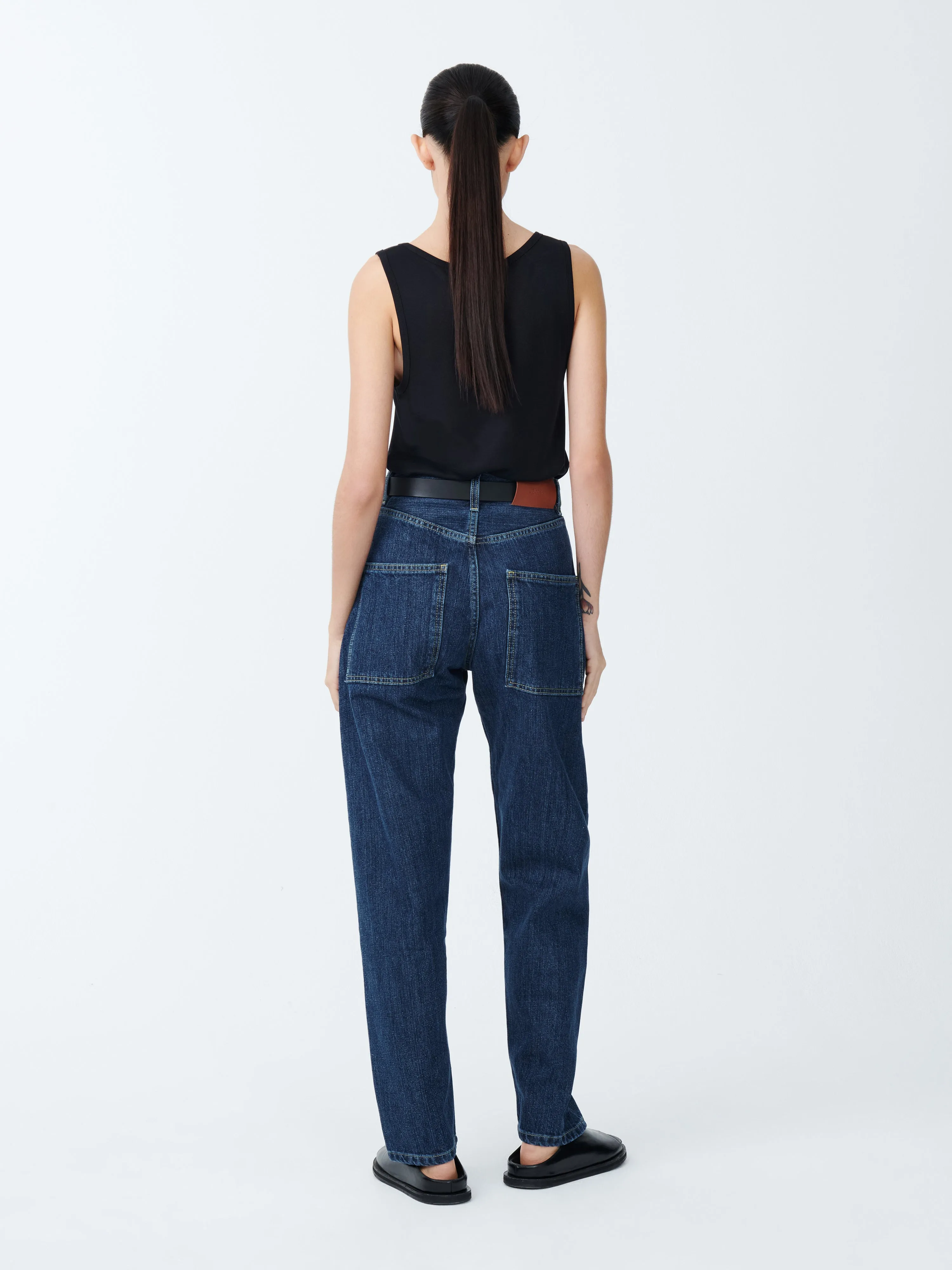 Tiago Denim Pant in Indigo sold by Studio Nicholson product image thumbnail 4