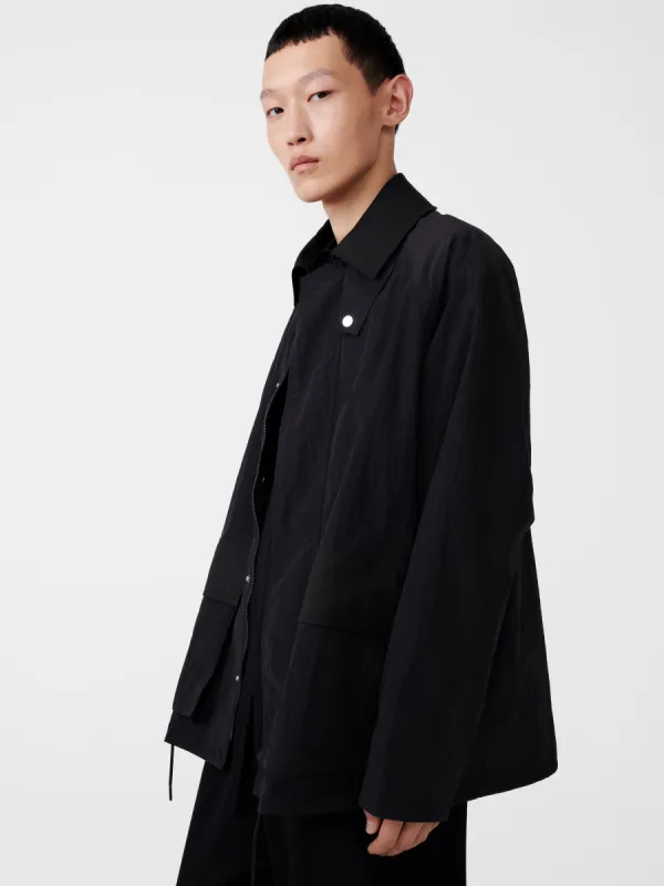 Note Jacket in Black made by Studio Nicholson