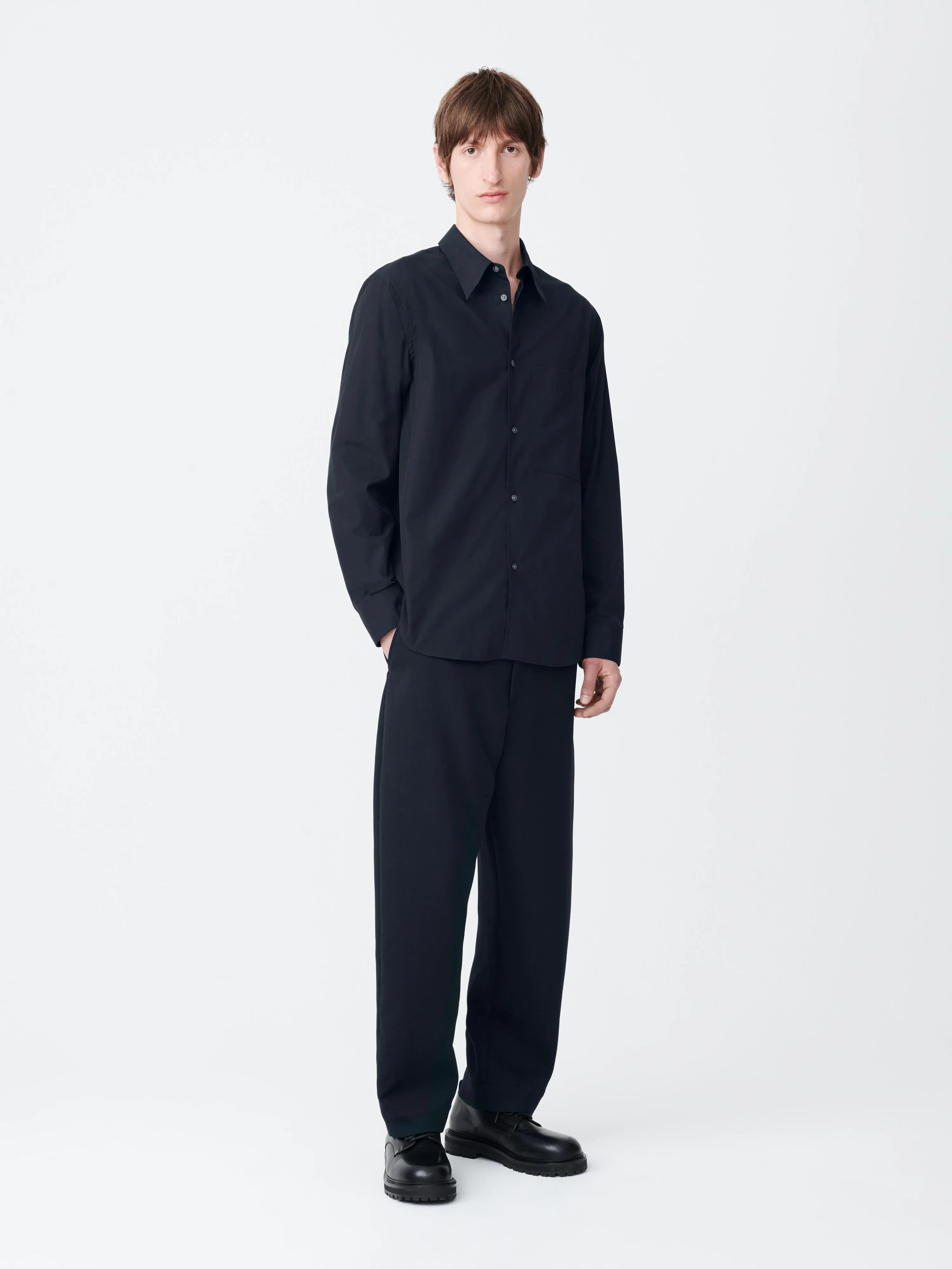 Foxe Shirt in Darkest Navy sold by Studio Nicholson product image thumbnail 3