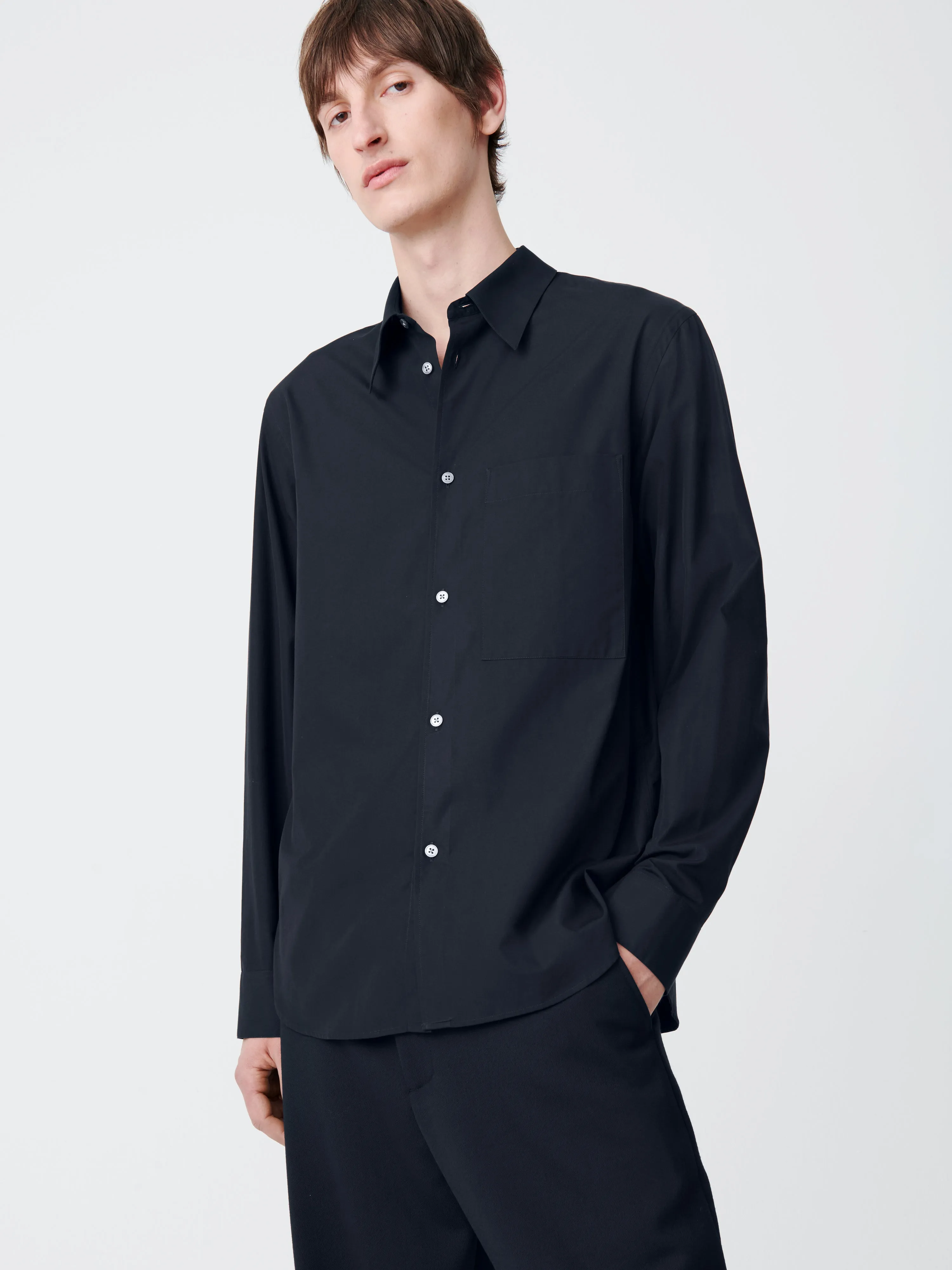 Foxe Shirt in Darkest Navy | Parallel
