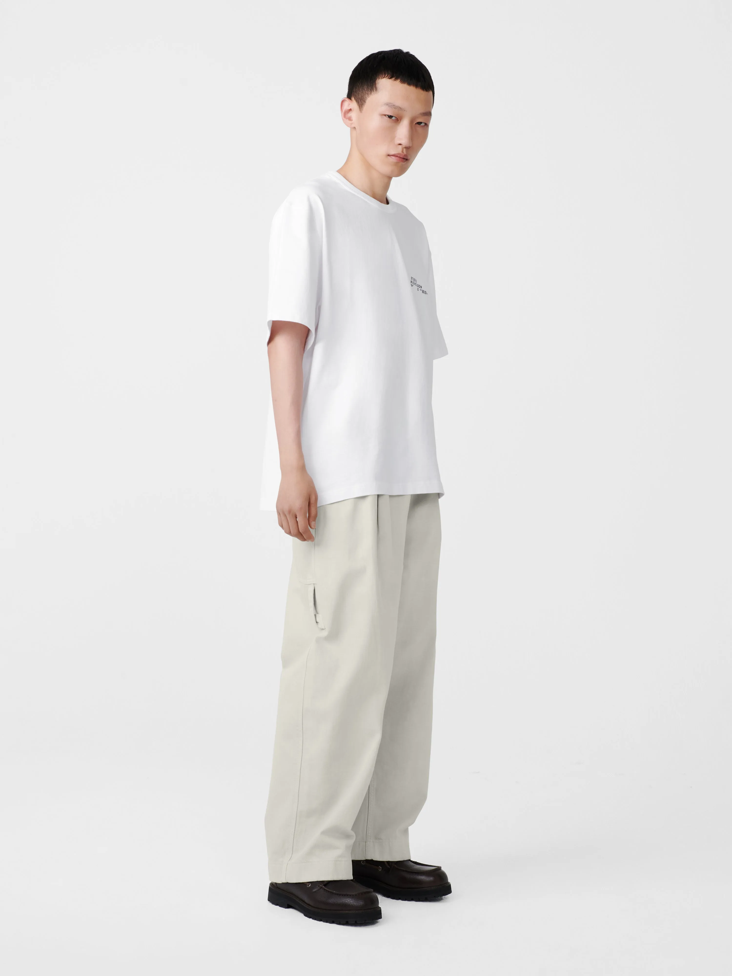 Bridges Denim Pant in Bone Grey sold by Studio Nicholson product image thumbnail 2