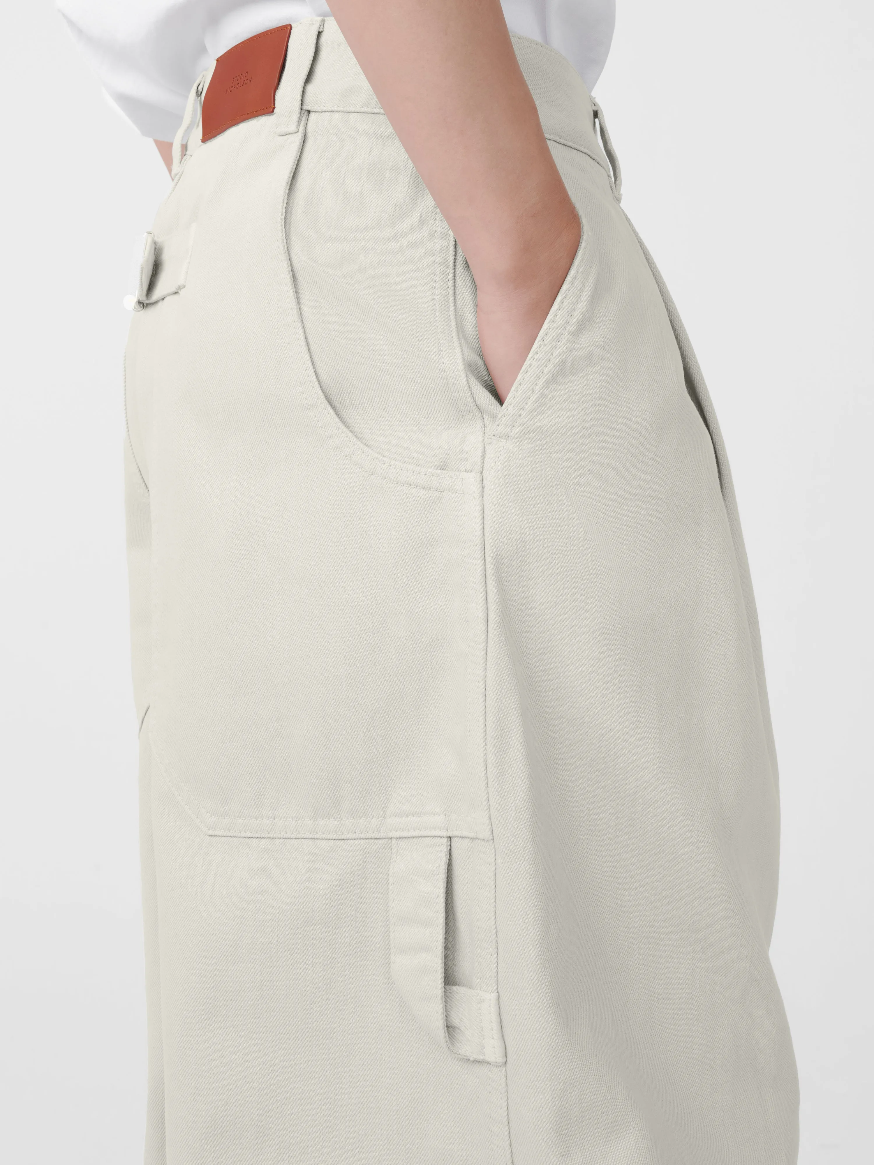 Bridges Denim Pant in Bone Grey sold by Studio Nicholson product image thumbnail 5