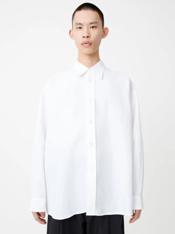 Loche Shirt in Optic White made by Studio Nicholson