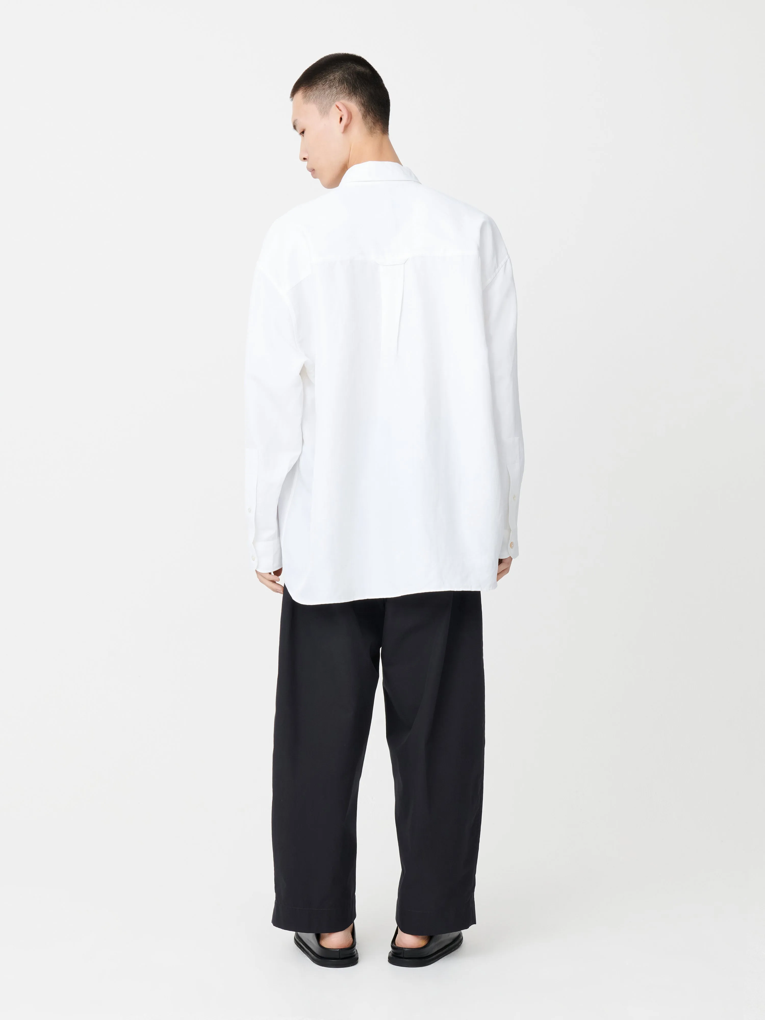 Loche Shirt in Optic White sold by Studio Nicholson product image thumbnail 4