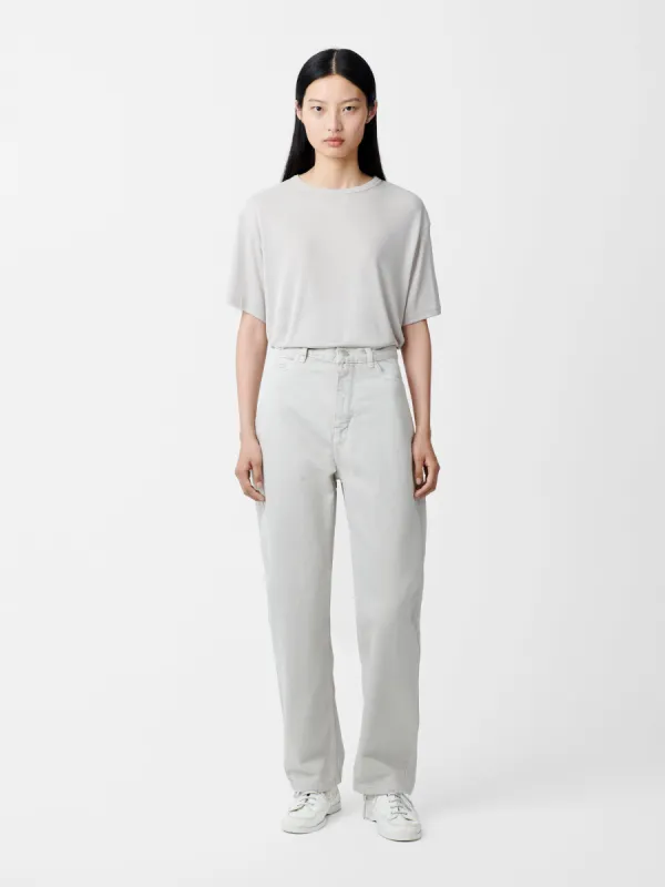Ruthe Denim Pant in Bone Grey sold by Studio Nicholson