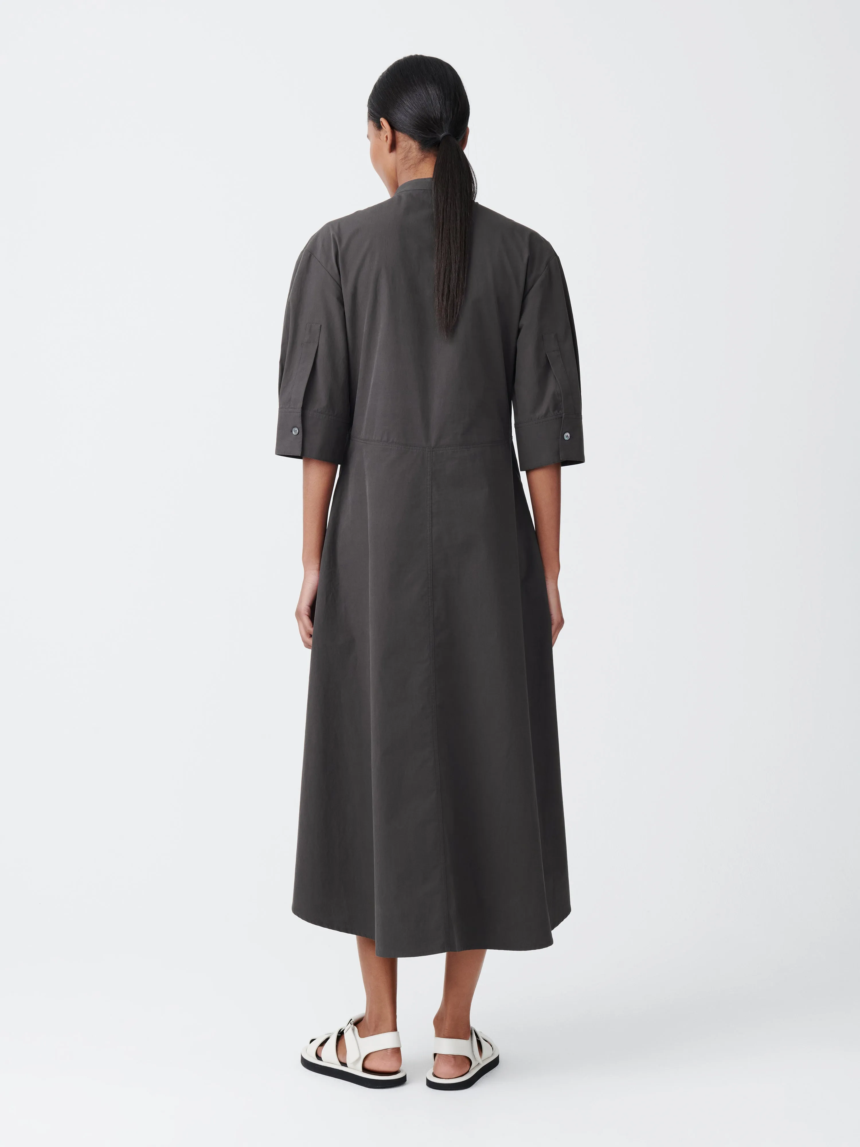 Sabo Cotton Dress in Asphalt sold by Studio Nicholson product image thumbnail 3