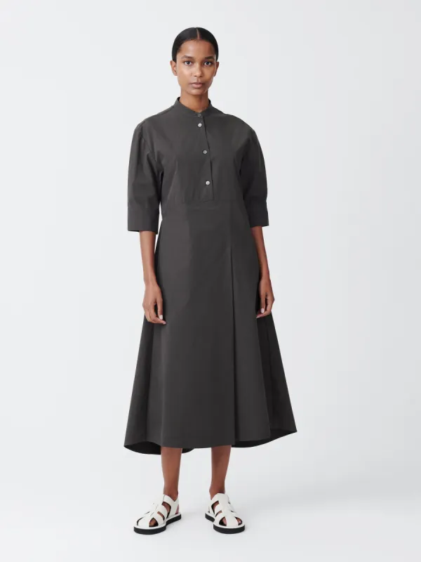 Sabo Cotton Dress in Asphalt sold by Studio Nicholson