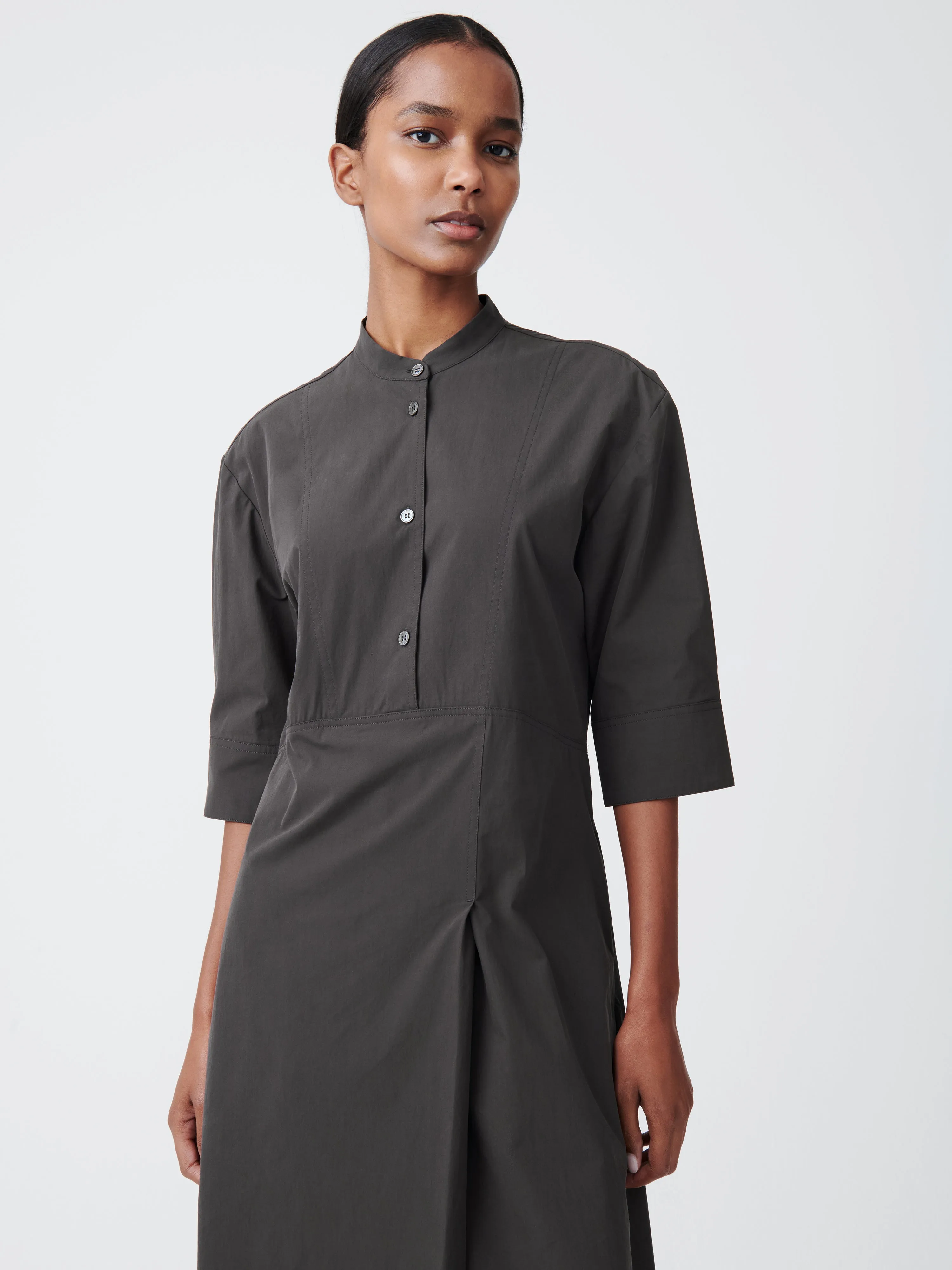 Sabo Cotton Dress in Asphalt sold by Studio Nicholson product image thumbnail 4
