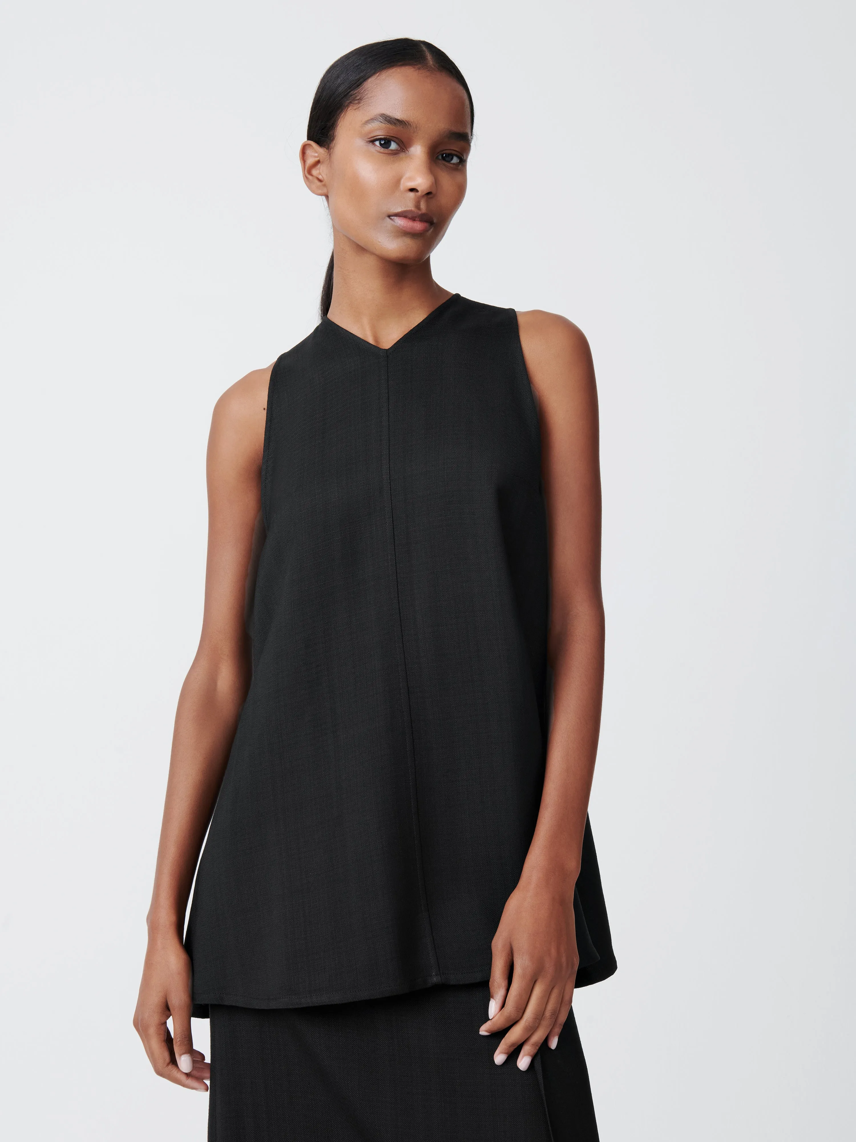 Forres Top in Black sold by Studio Nicholson
