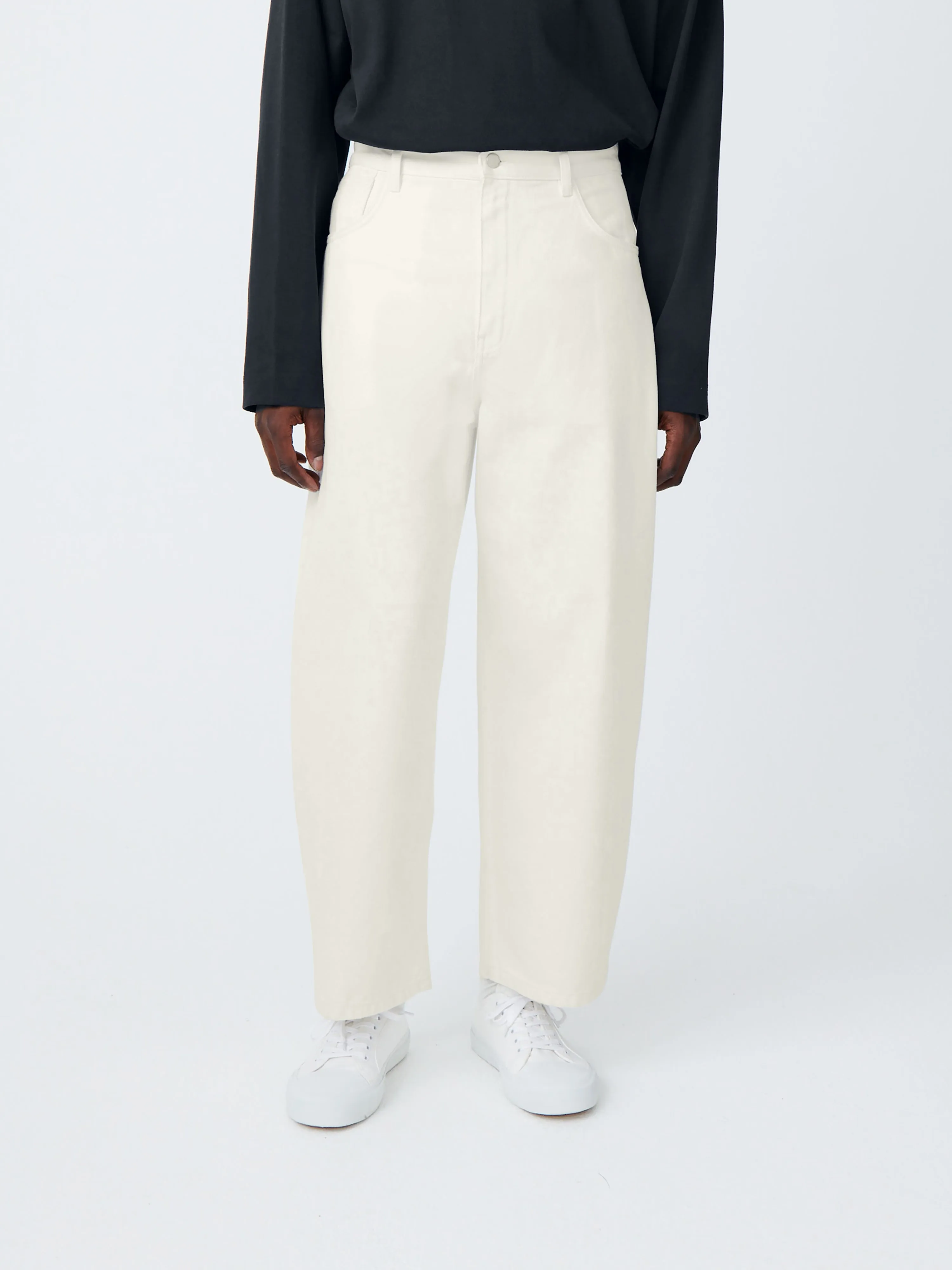 Paolo Denim Pant in Parchment sold by Studio Nicholson product image thumbnail 4