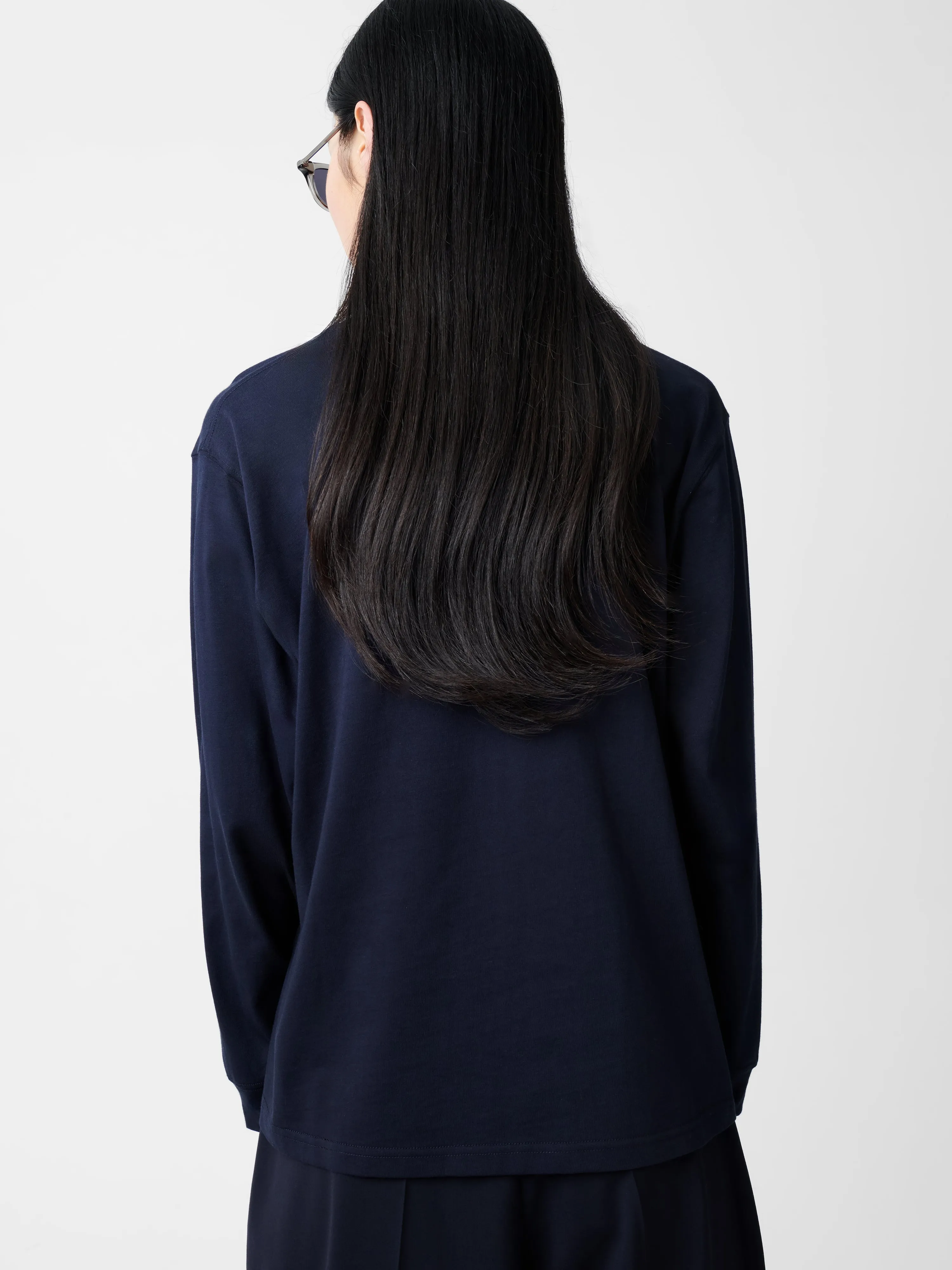 Simmons T-Shirt in Darkest Navy sold by Studio Nicholson product image thumbnail 5