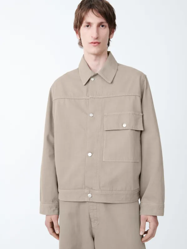 Petar Denim Jacket in Fawn sold by Studio Nicholson