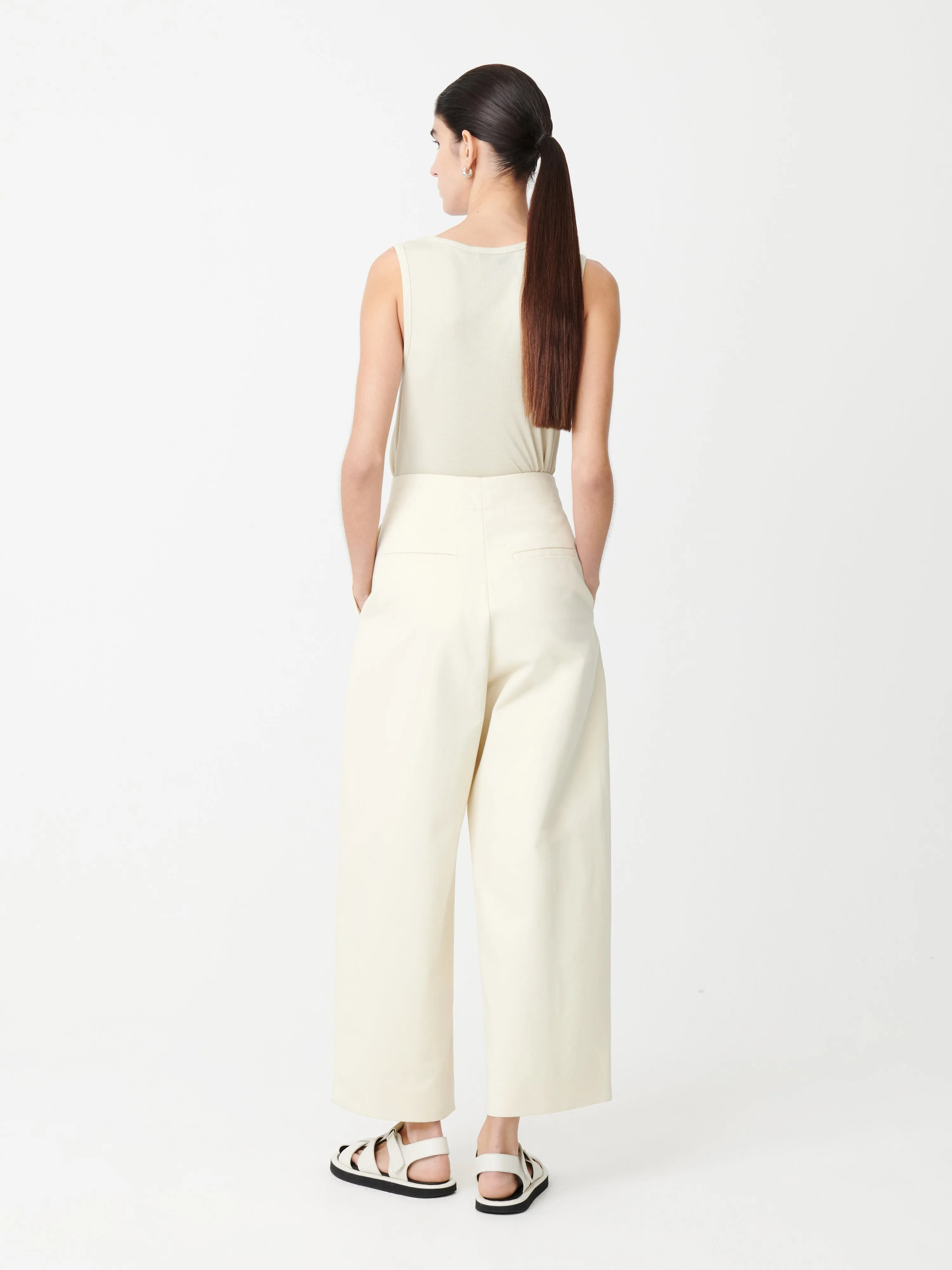 Dordoni Volume Pant In Cream sold by Studio Nicholson product image thumbnail 4