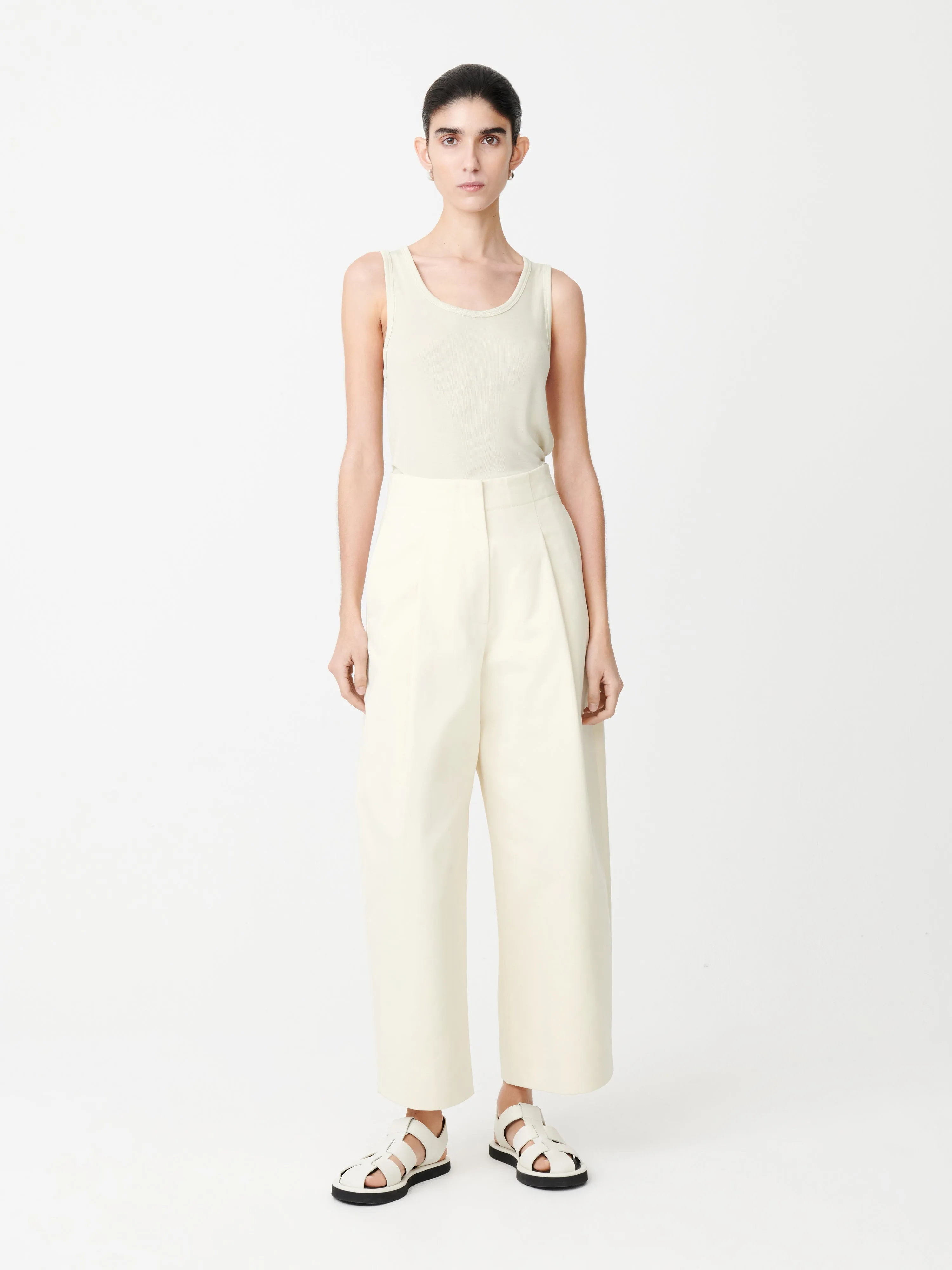 Dordoni Volume Pant In Cream sold by Studio Nicholson product image thumbnail 3