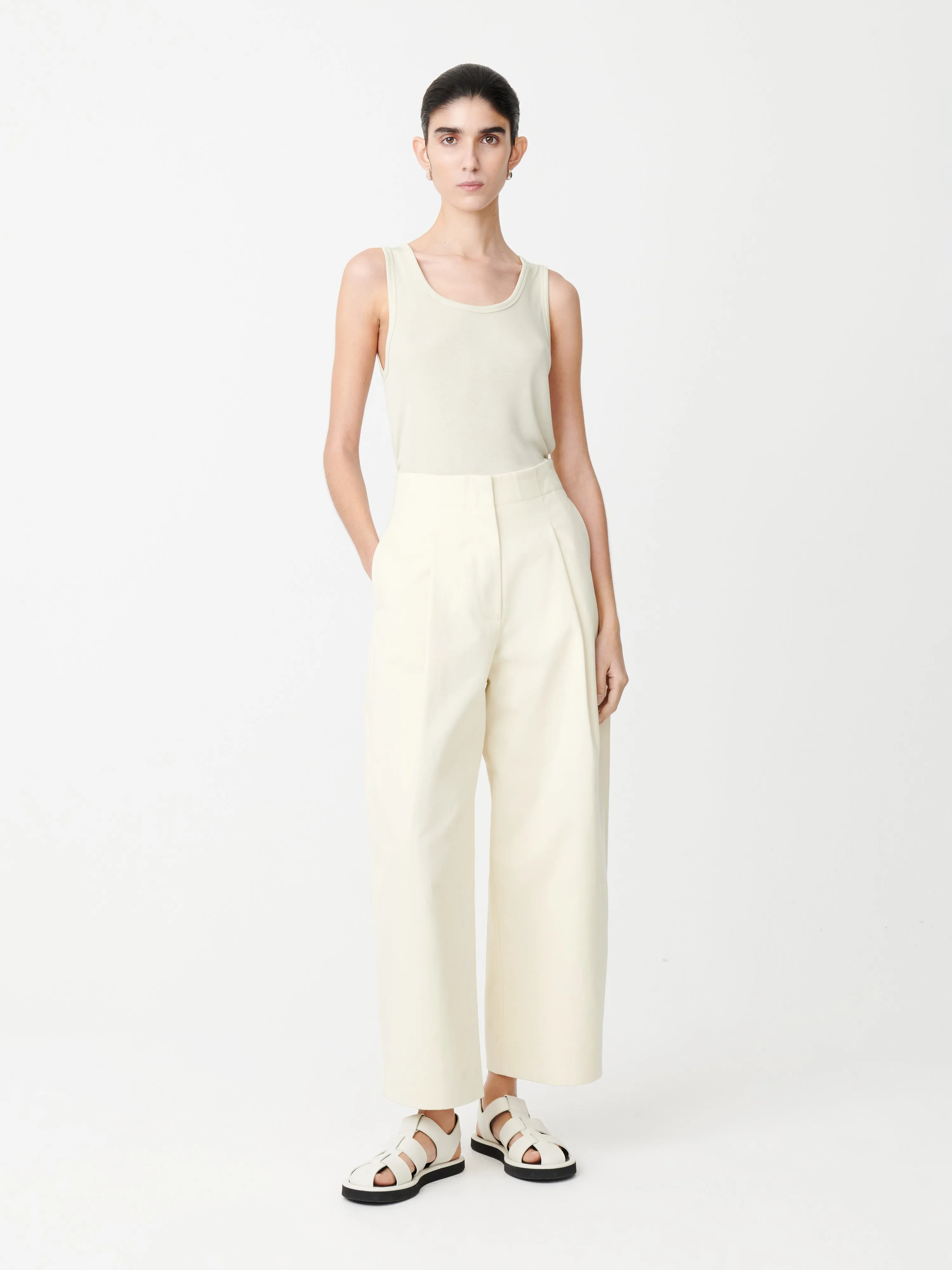Dordoni Volume Pant In Cream sold by Studio Nicholson