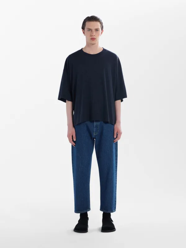 Tannaro Washed Denim Pant in Indigo sold by Studio Nicholson