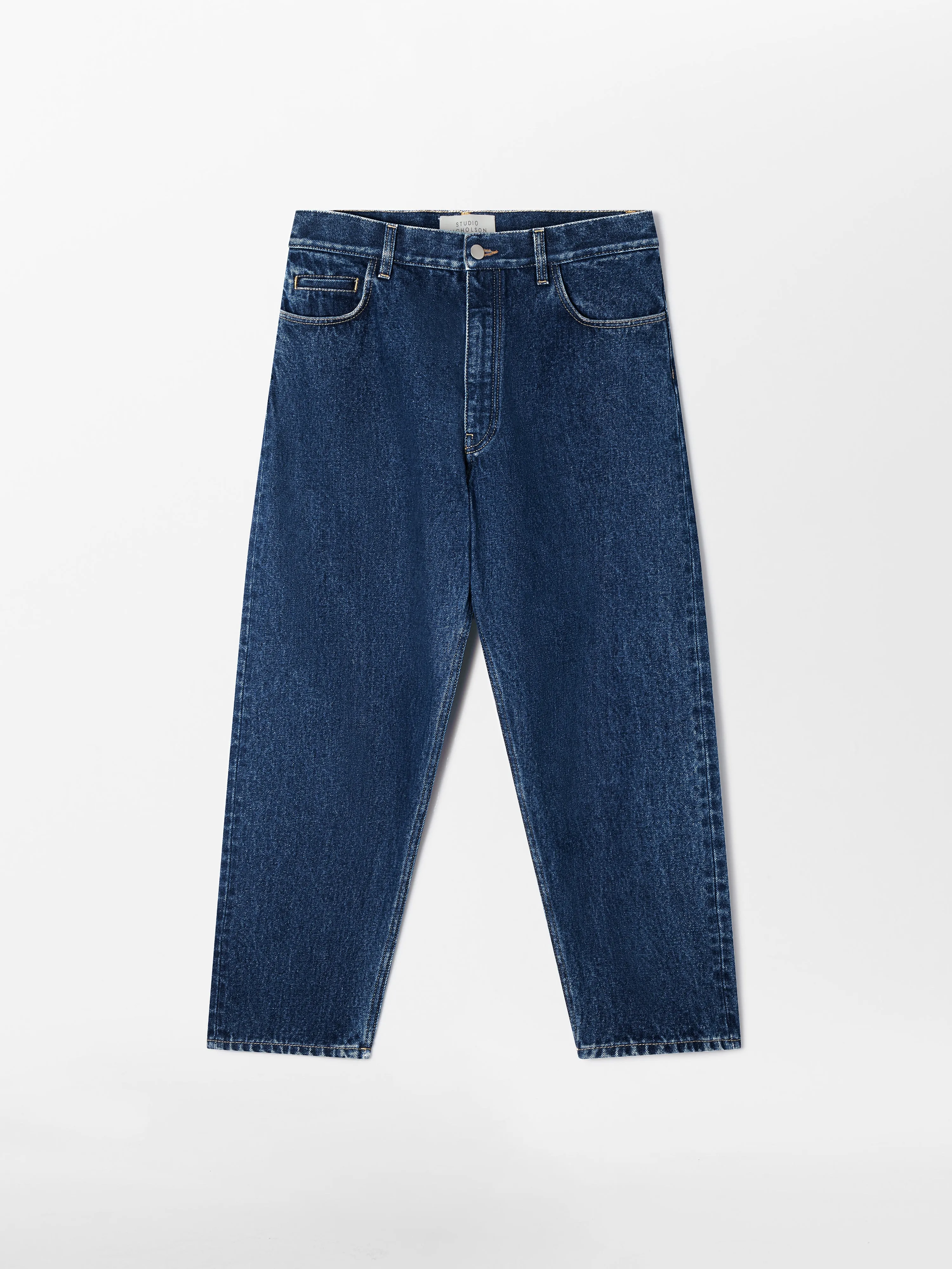 Tannaro Washed Denim Pant in Indigo sold by Studio Nicholson product image thumbnail 5