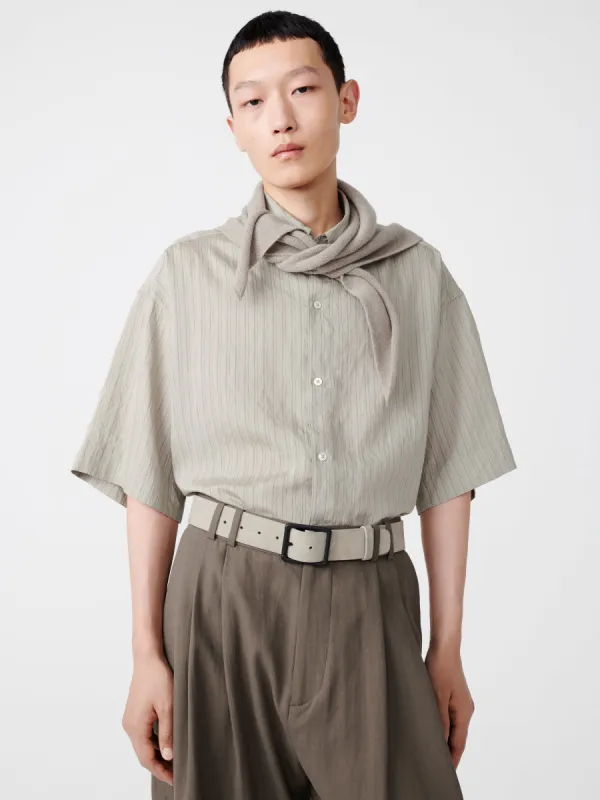 Sorono Shirt in Pebble Black sold by Studio Nicholson