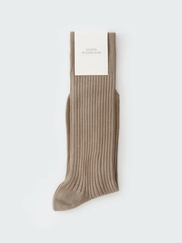 Neffi Socks in Taupe made by Studio Nicholson