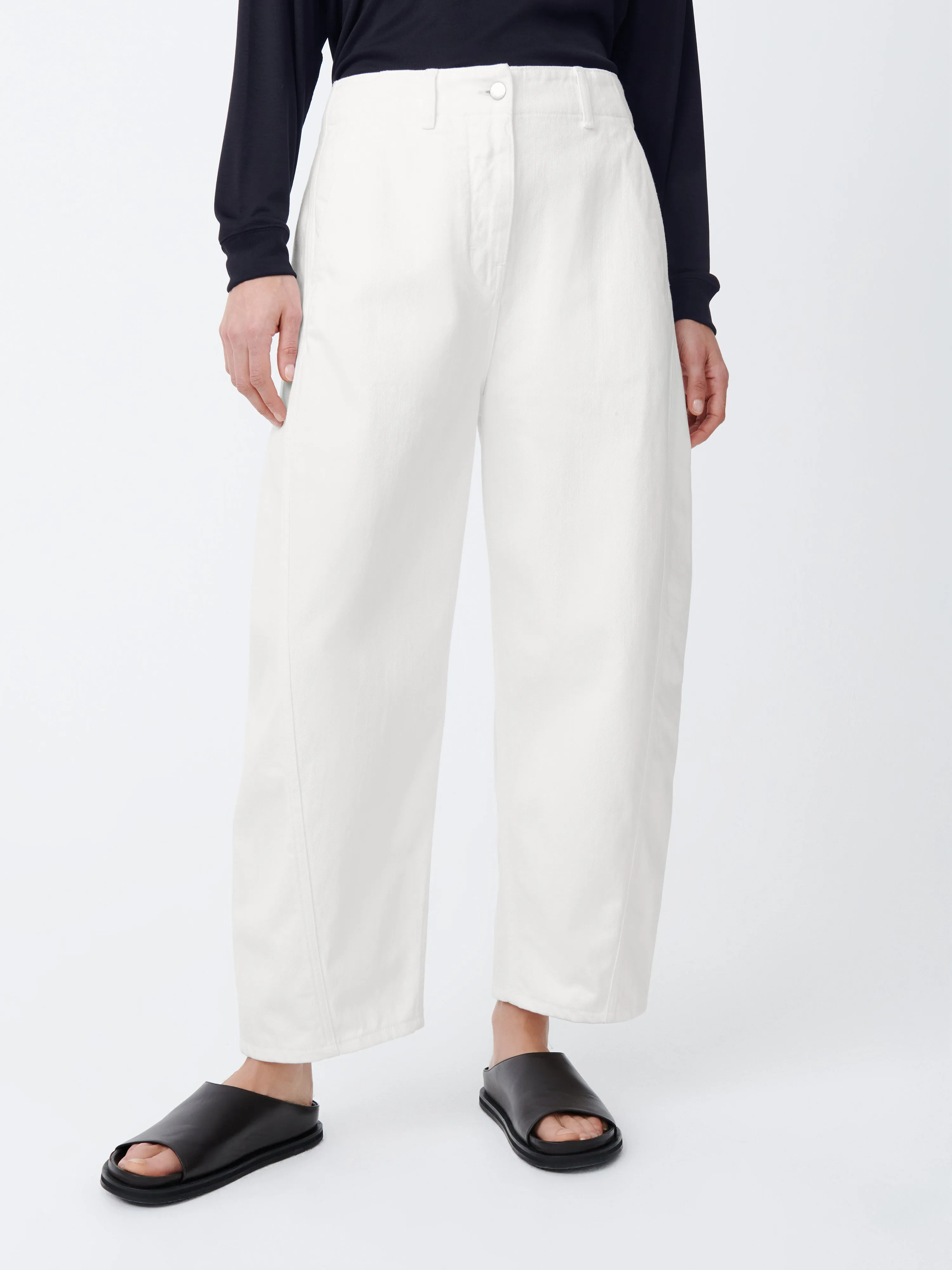 Akerman Denim Pant in Parchment sold by Studio Nicholson product image thumbnail 4