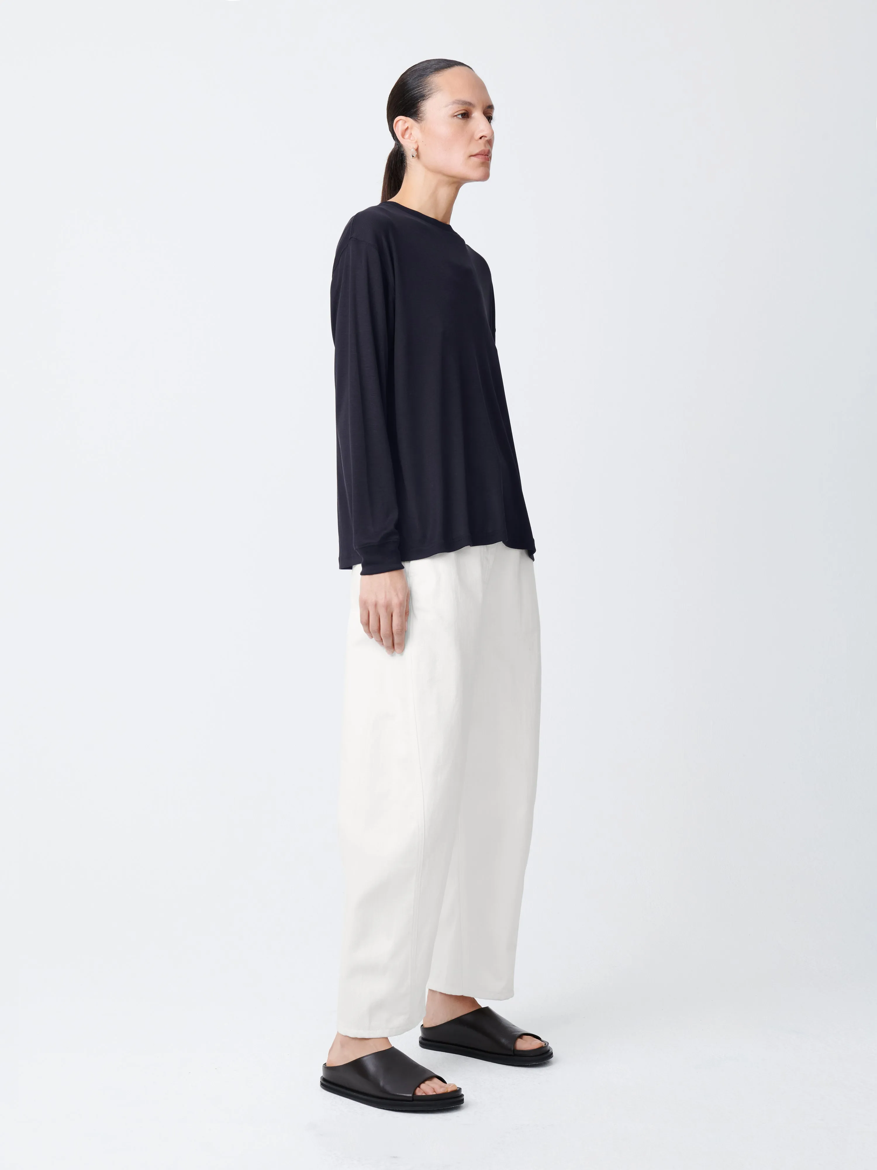 Akerman Denim Pant in Parchment sold by Studio Nicholson product image thumbnail 2