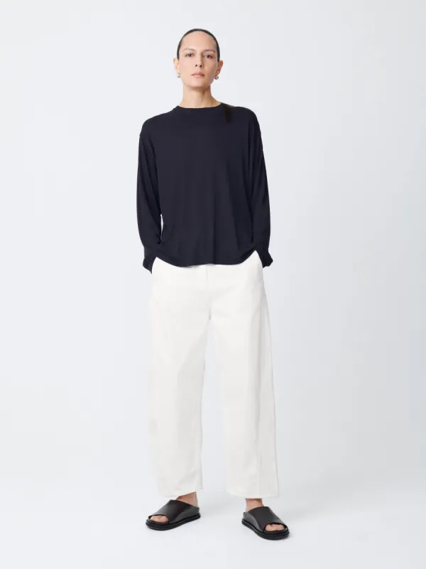 Akerman Denim Pant in Parchment sold by Studio Nicholson