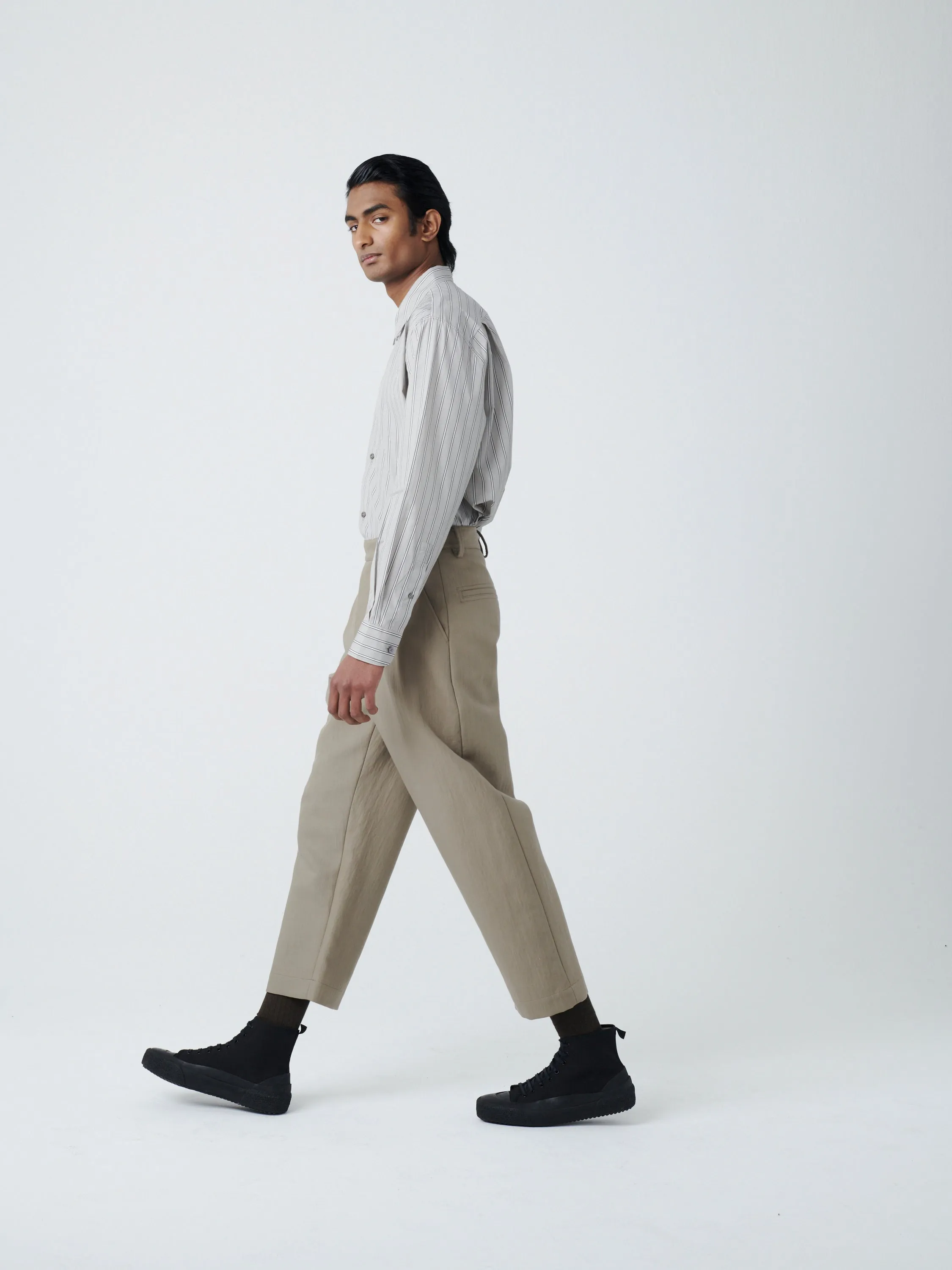 Voli Pant in Stone sold by Studio Nicholson product image thumbnail 4