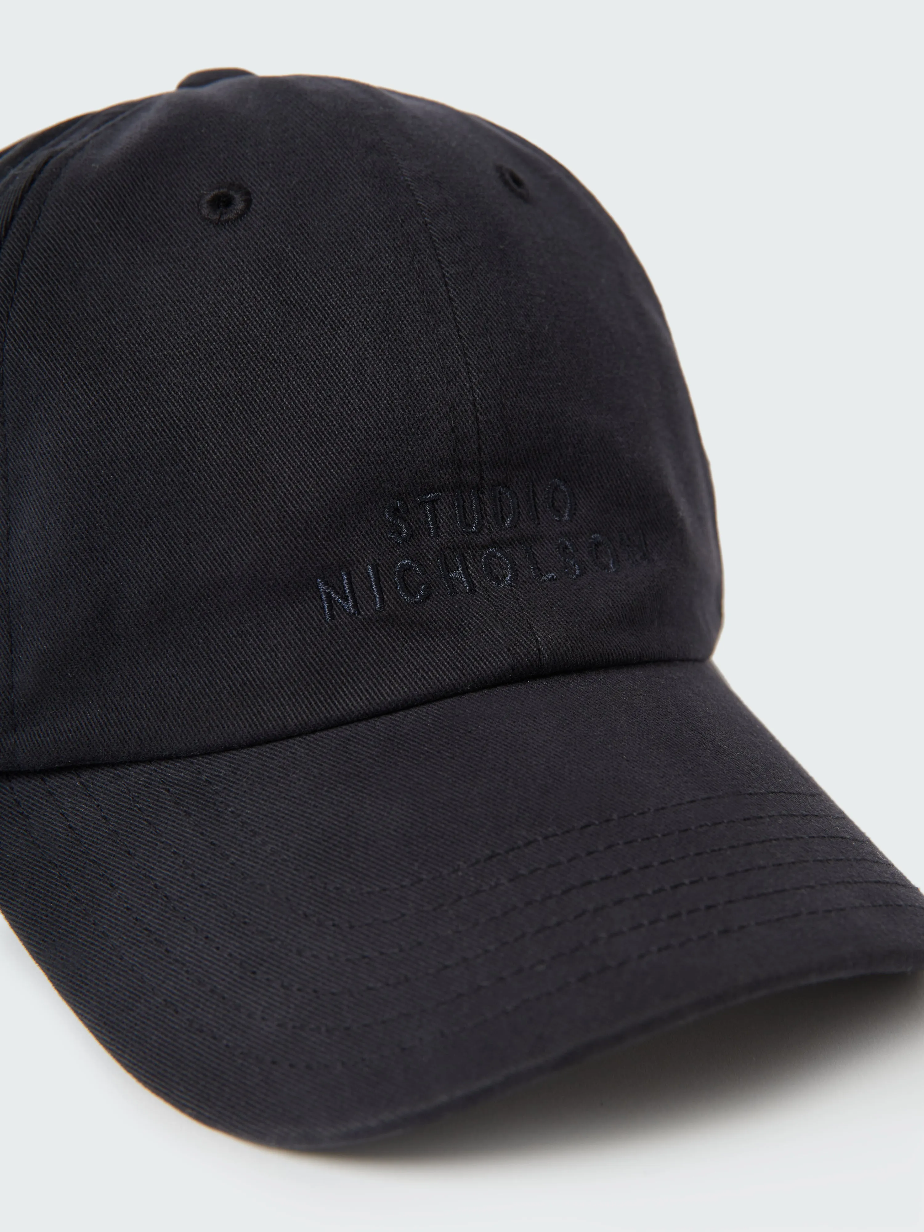 Logo Cap in Darkest Navy sold by Studio Nicholson product image thumbnail 2