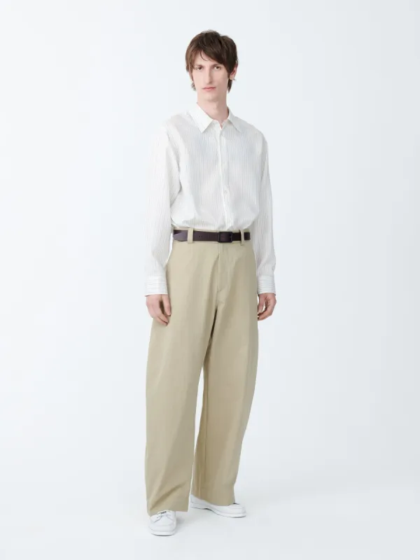 Levy Sporty Cotton Pant in Sand sold by Studio Nicholson