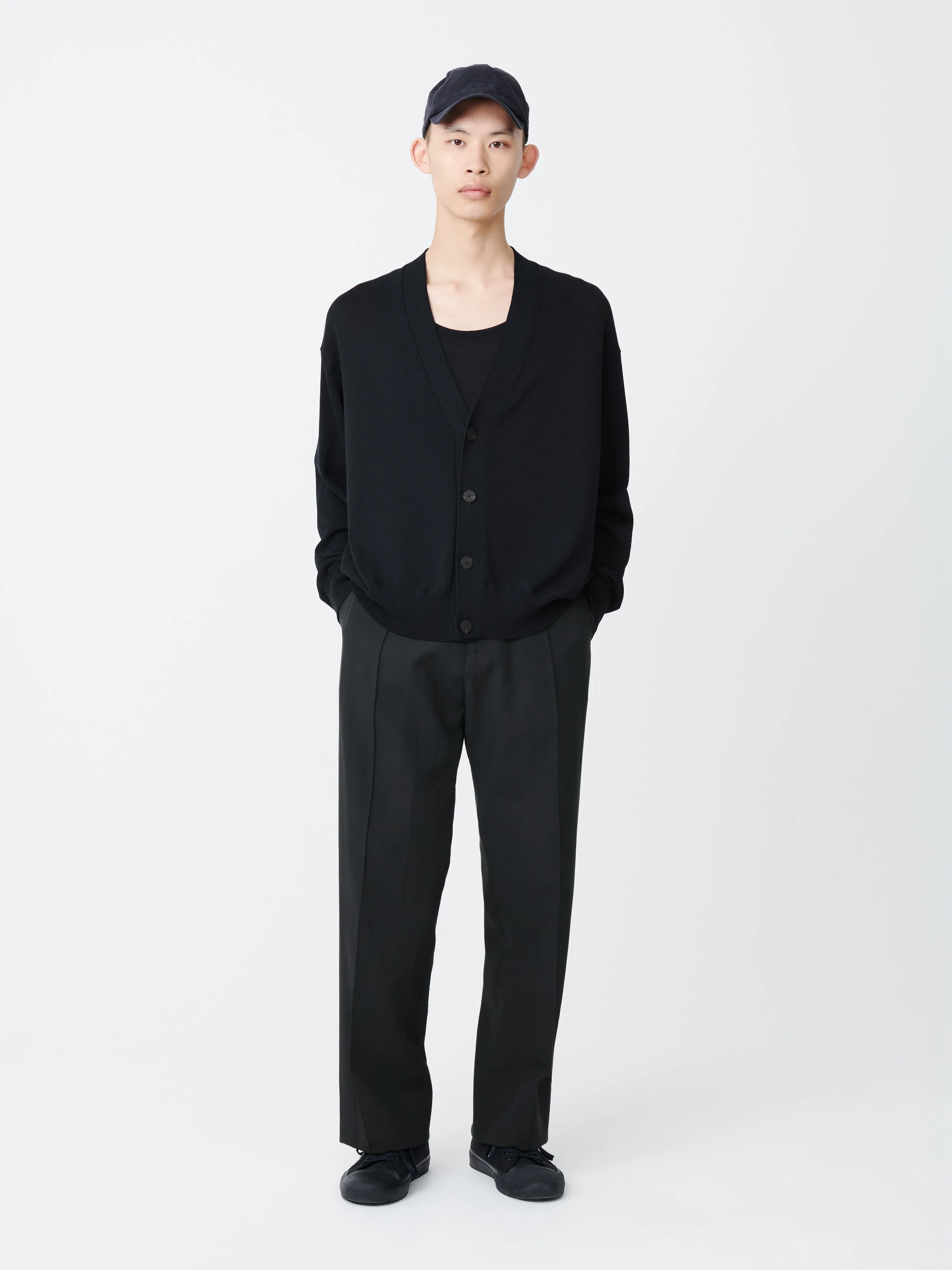 Frieze Knit in Darkest Navy sold by Studio Nicholson