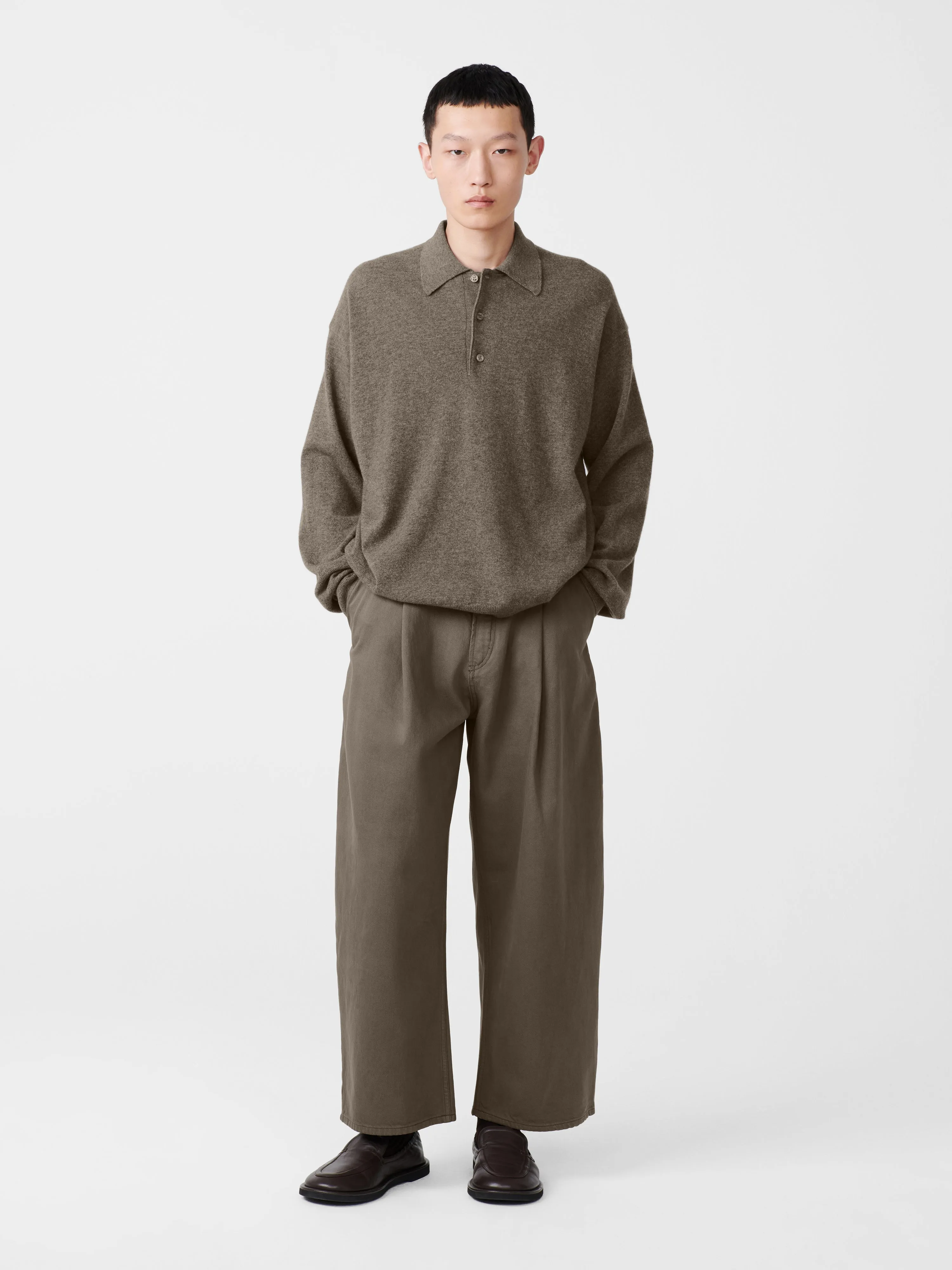 Noe Knit in Stone Melange sold by Studio Nicholson product image thumbnail 2