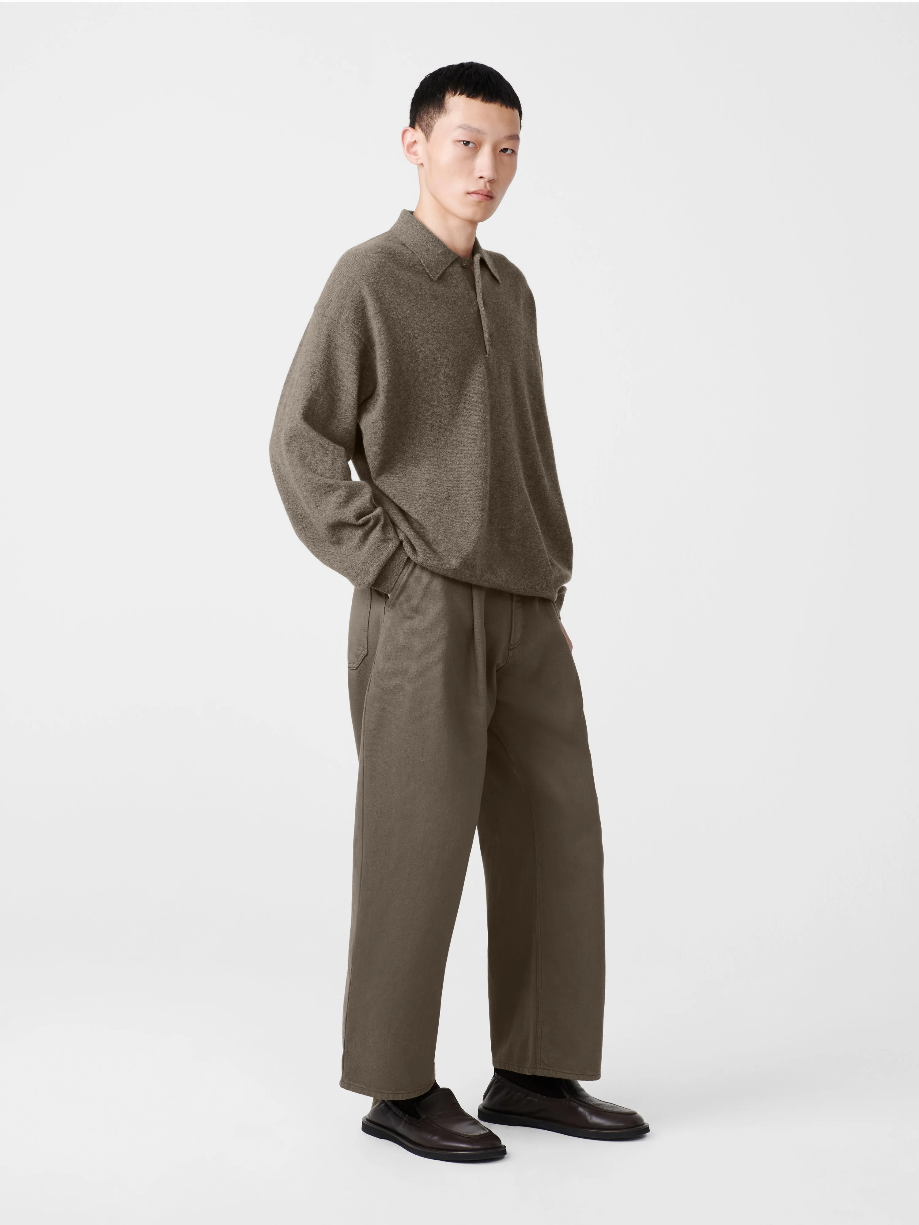 Noe Knit in Stone Melange sold by Studio Nicholson product image thumbnail 3