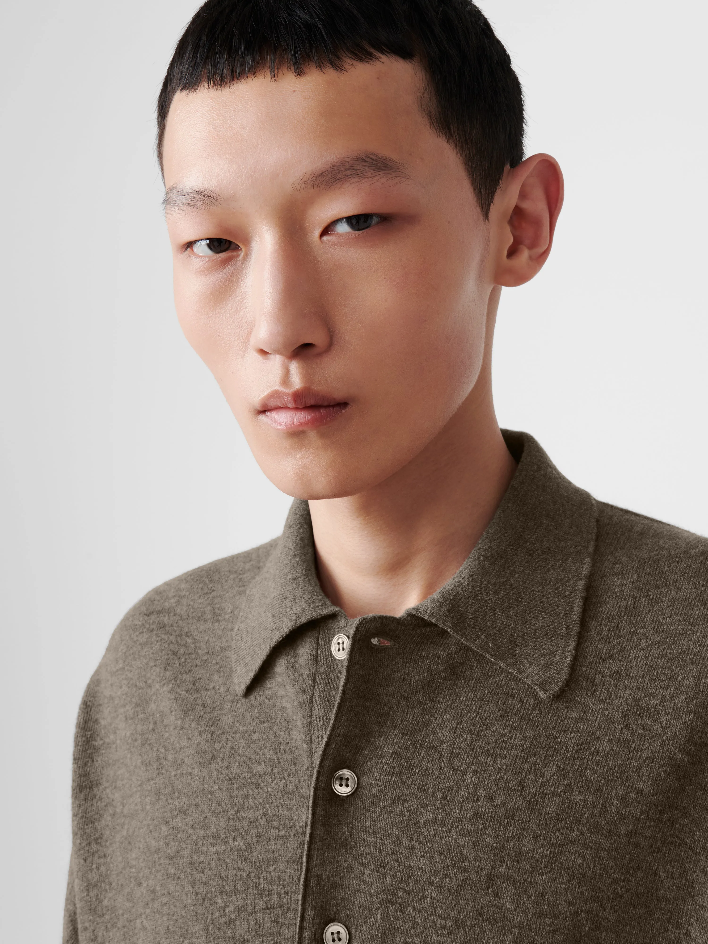 Noe Knit in Stone Melange sold by Studio Nicholson product image thumbnail 5