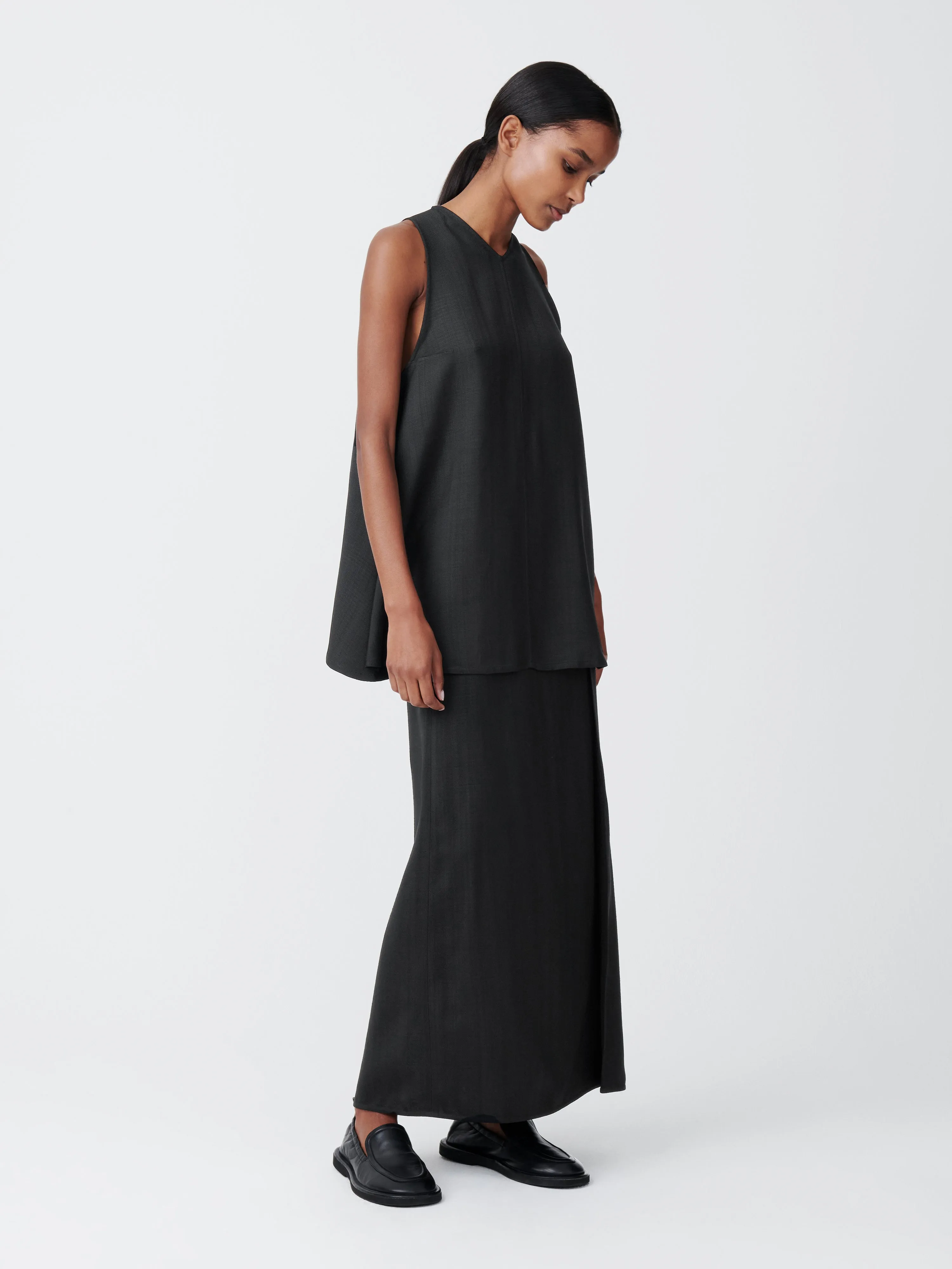 Jaya Skirt in Black sold by Studio Nicholson product image thumbnail 2