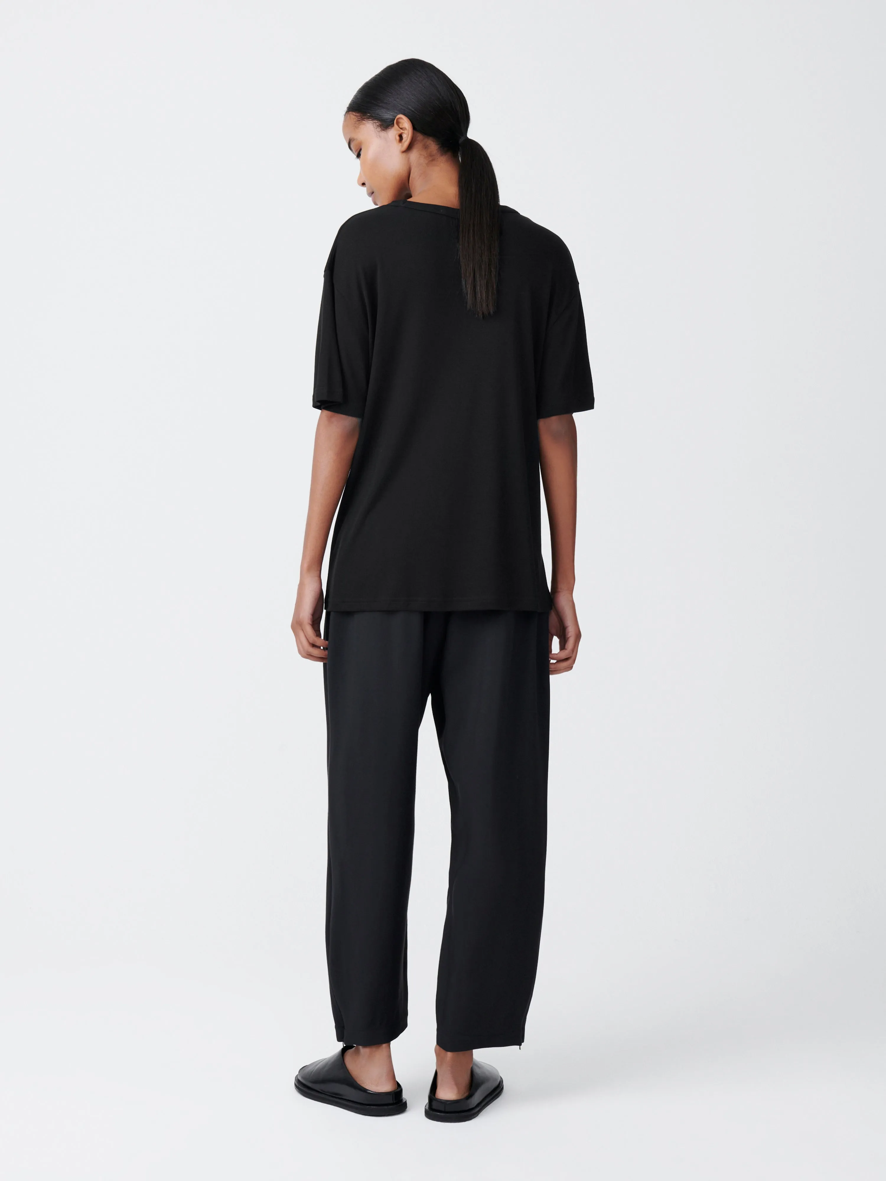 Rond T-Shirt in Black sold by Studio Nicholson product image thumbnail 4