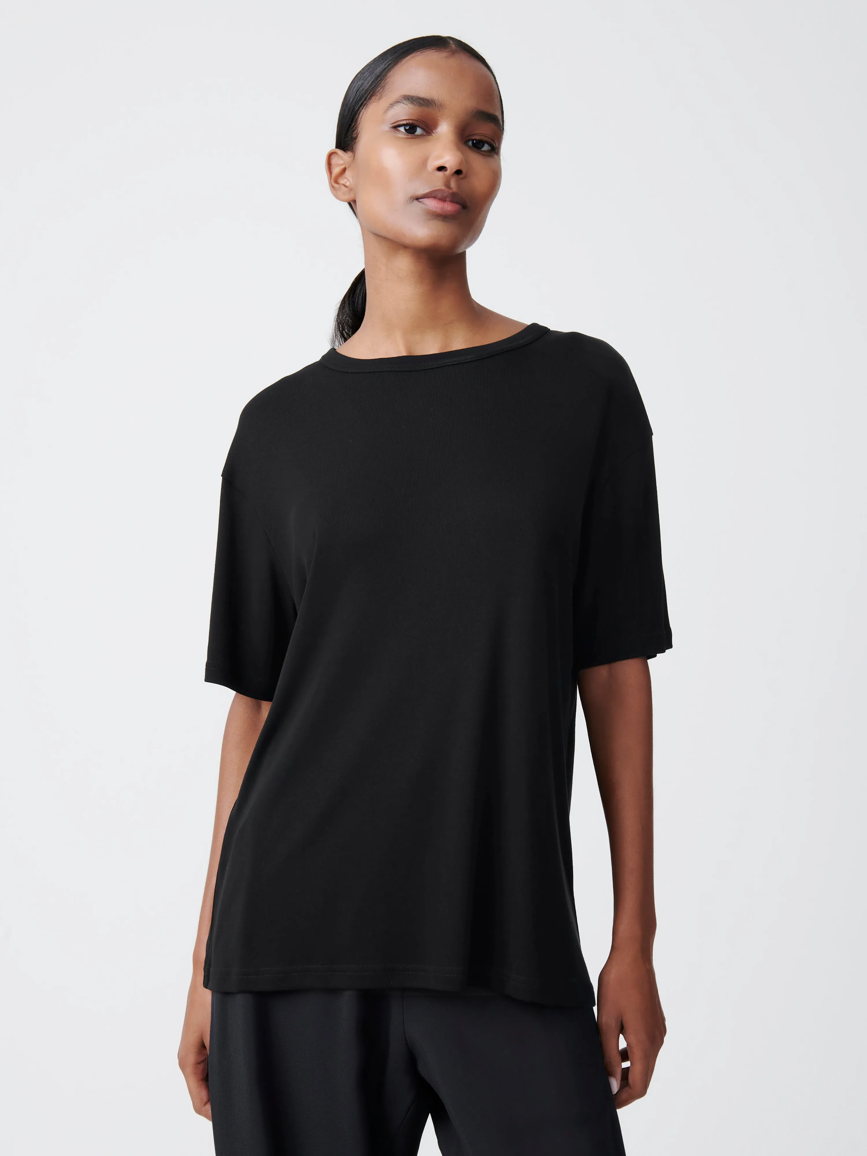 Rond T-Shirt in Black sold by Studio Nicholson