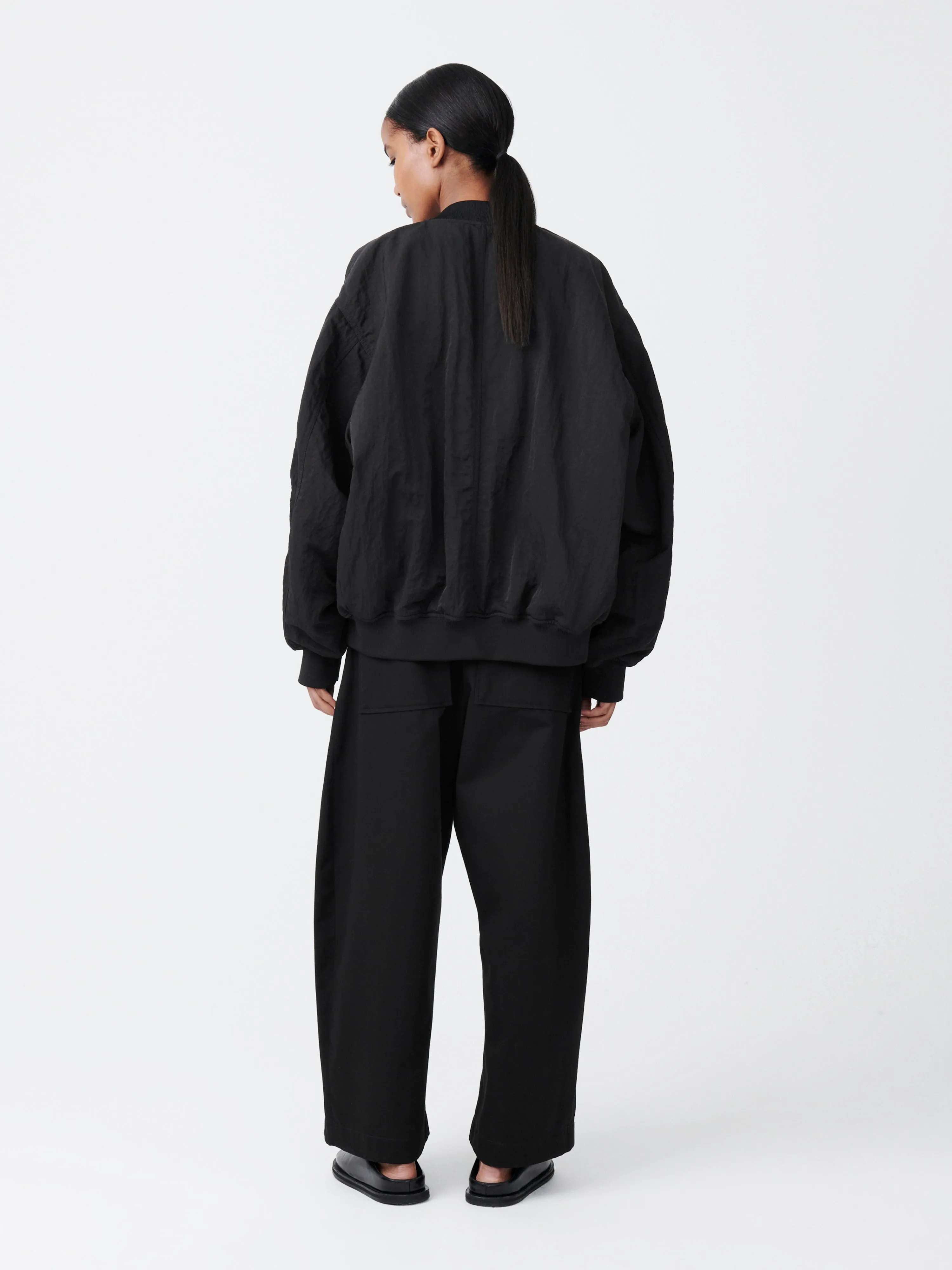 Chalco Twill Pant in Black sold by Studio Nicholson product image thumbnail 4