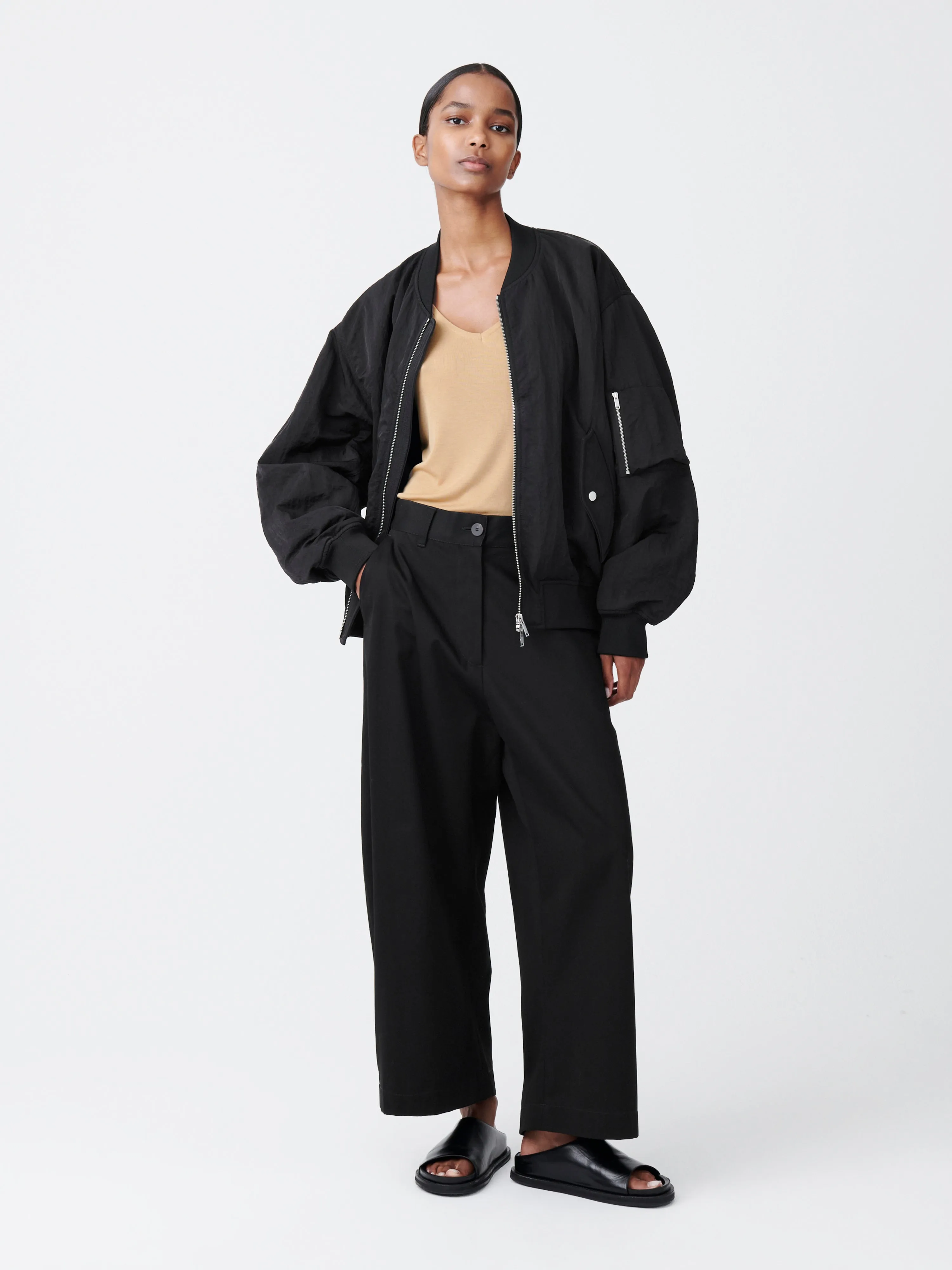 Chalco Twill Pant in Black sold by Studio Nicholson product image thumbnail 2
