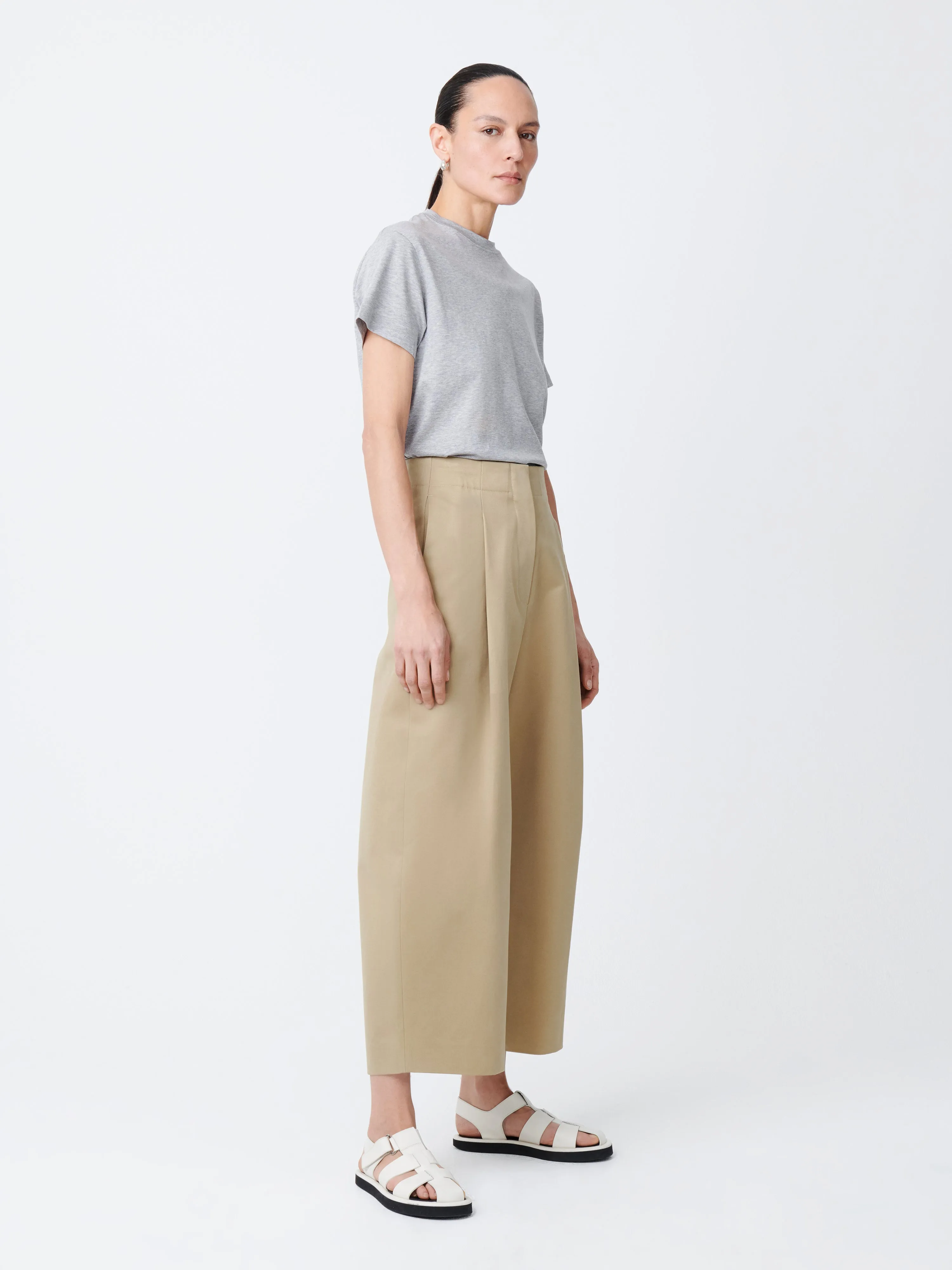 Marine T-Shirt in Grey Marl sold by Studio Nicholson product image thumbnail 3
