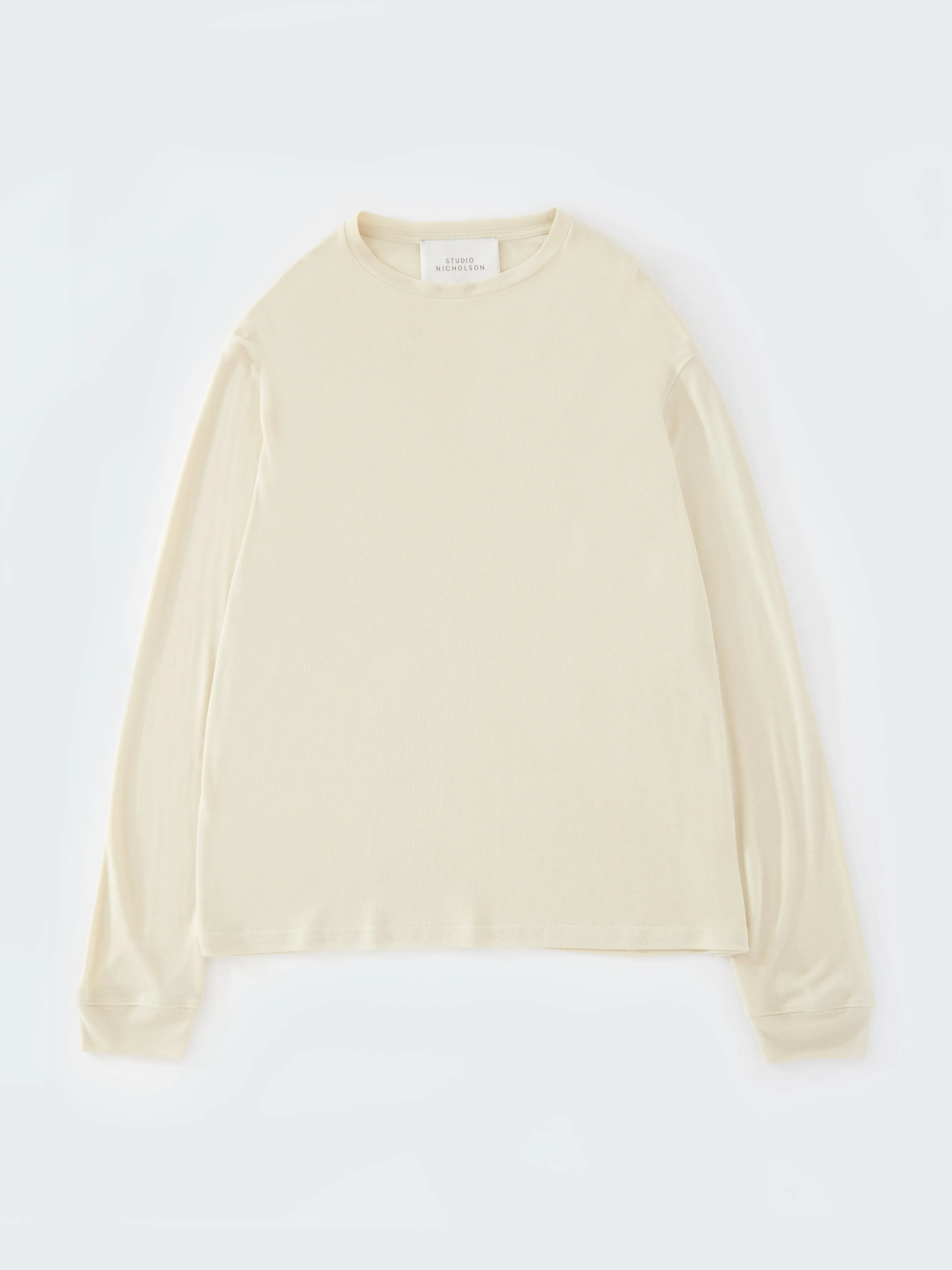 Simmons Lyocell T-Shirt in Bamboo sold by Studio Nicholson product image thumbnail 5